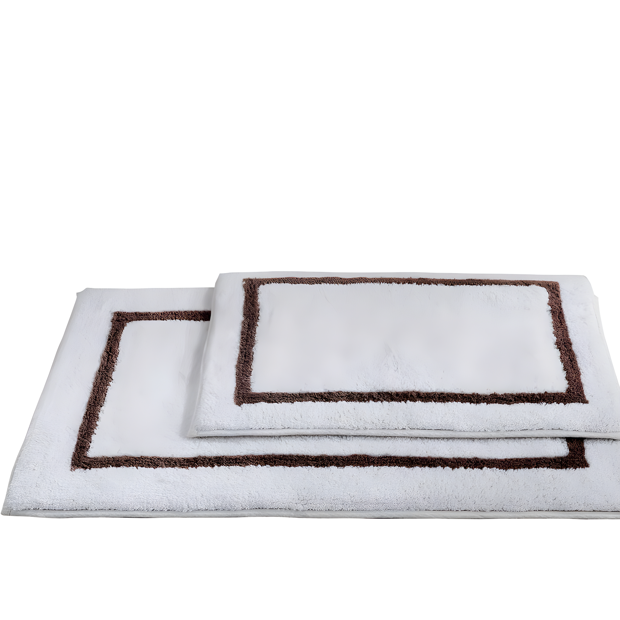 Modern Threads Modern Threads 2-Pack Reversible Contrast Stripe Bath Mat Set