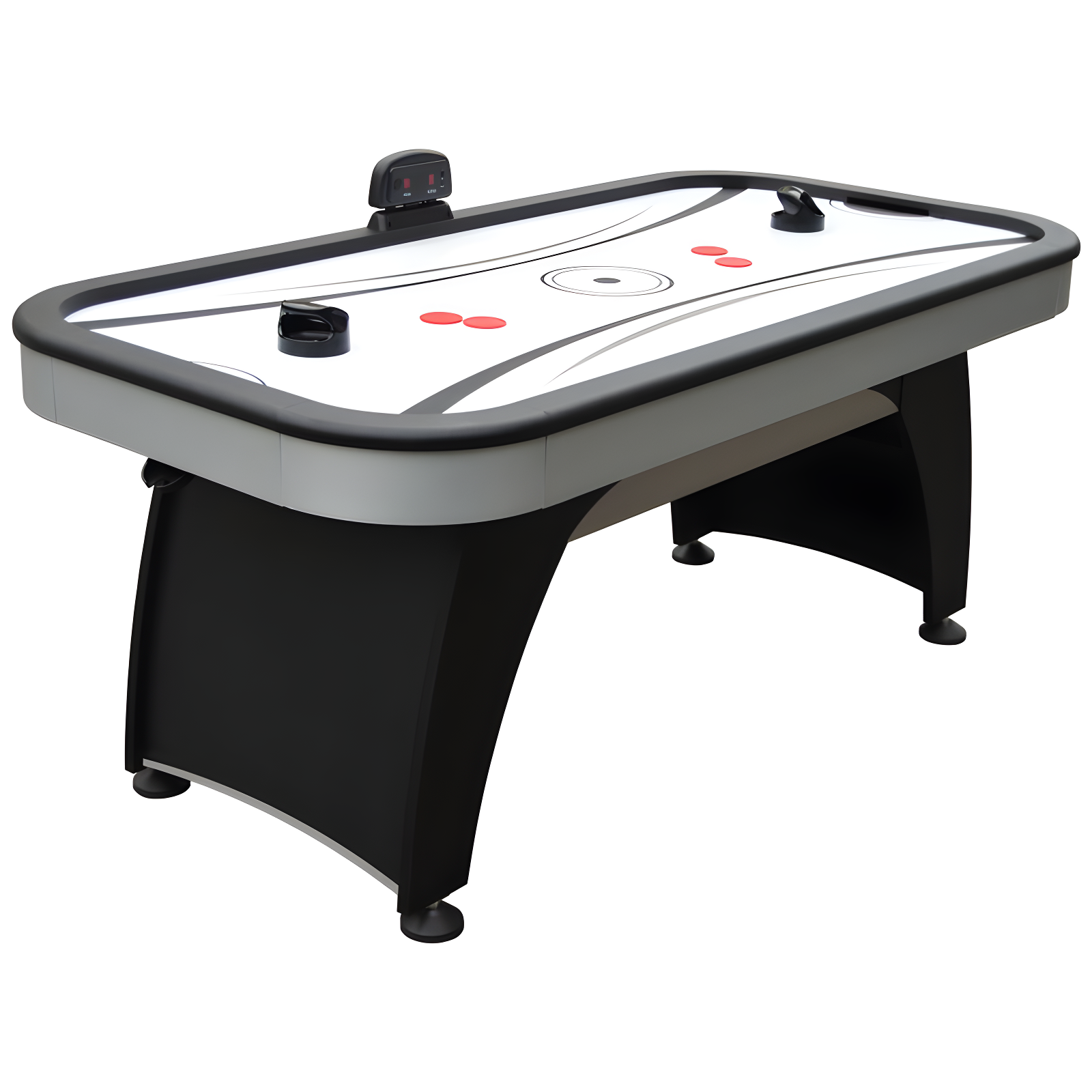 Hathaway Games Silverstreak 72.5" 2 -Player Air Hockey Table with Digital Scoreboard