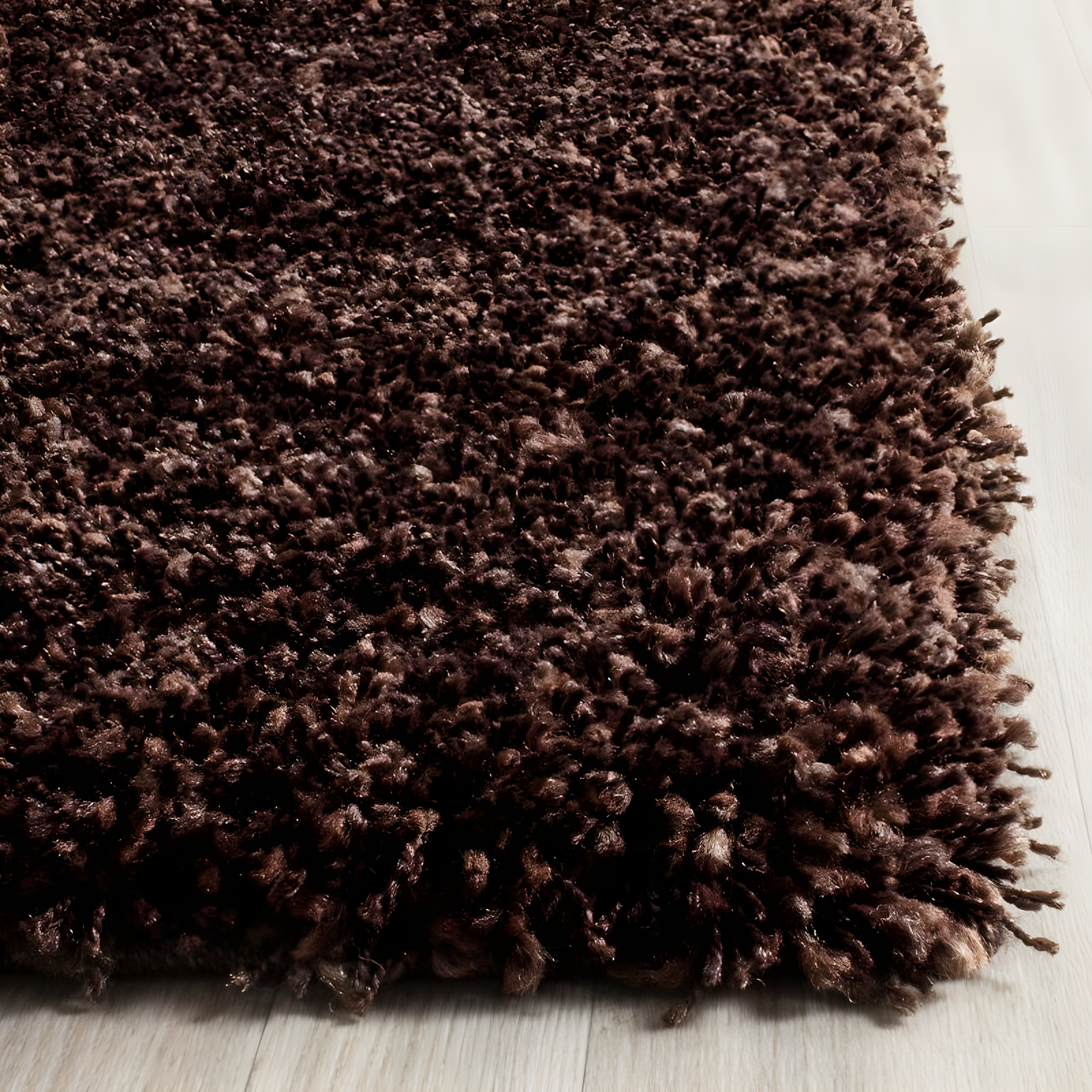 Shag SG151 Power Loomed Indoor Area Rug - Brown - 5'3"x7'6" - Safavieh.