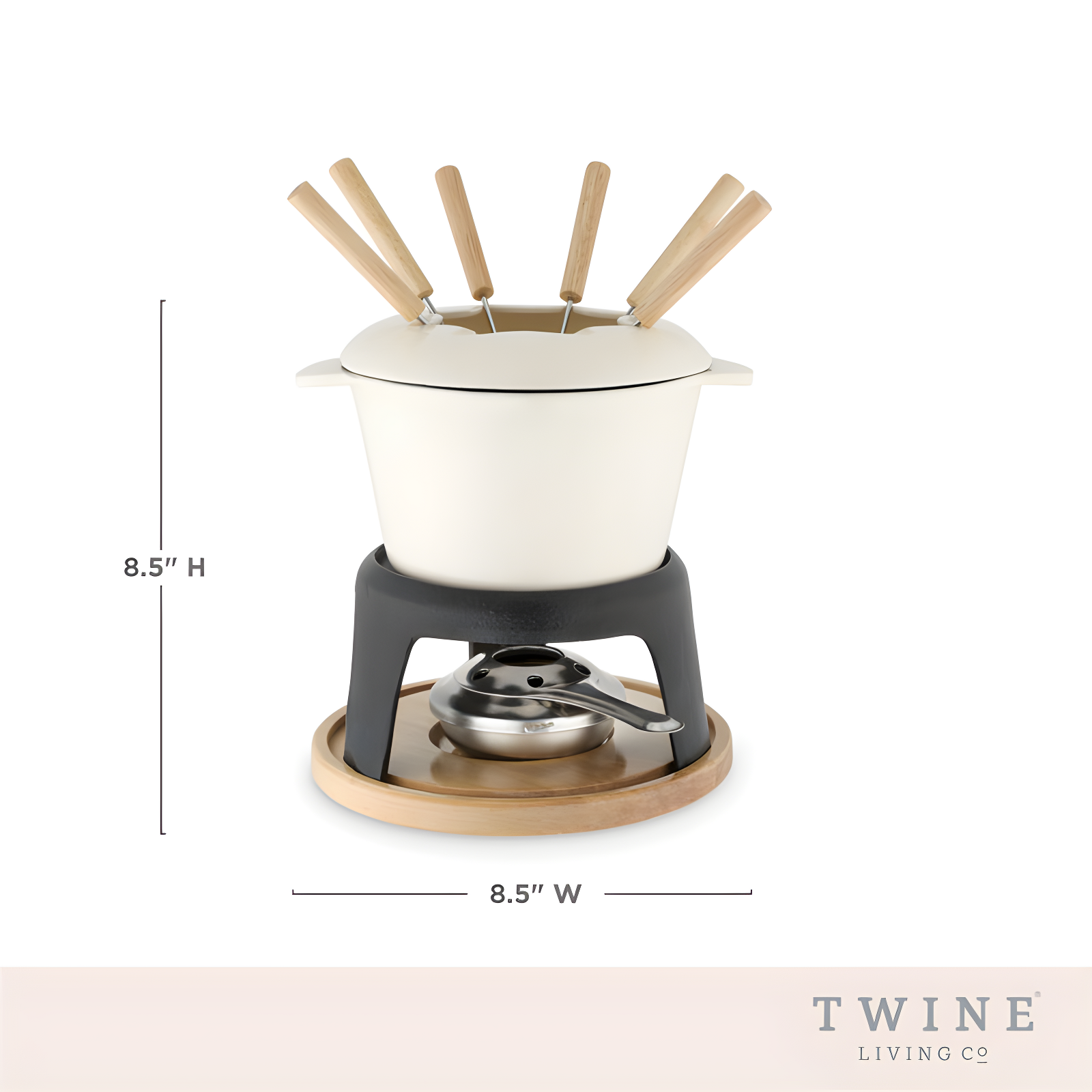Twine Cast Iron Fondue Set