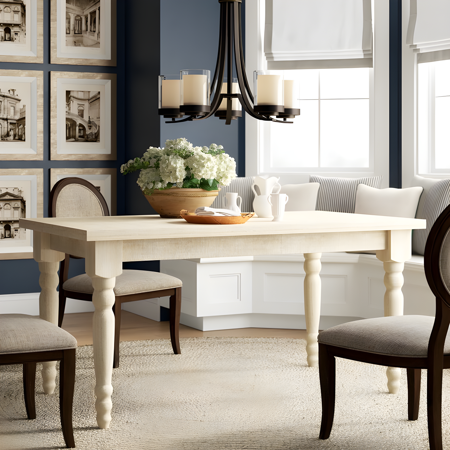 Valerie Pine Solid Wood Dining Table