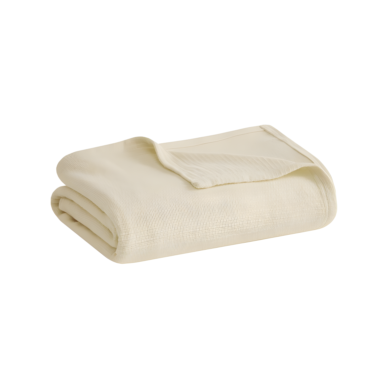 Madison Park Freshspun Basketweave Cotton Blanket