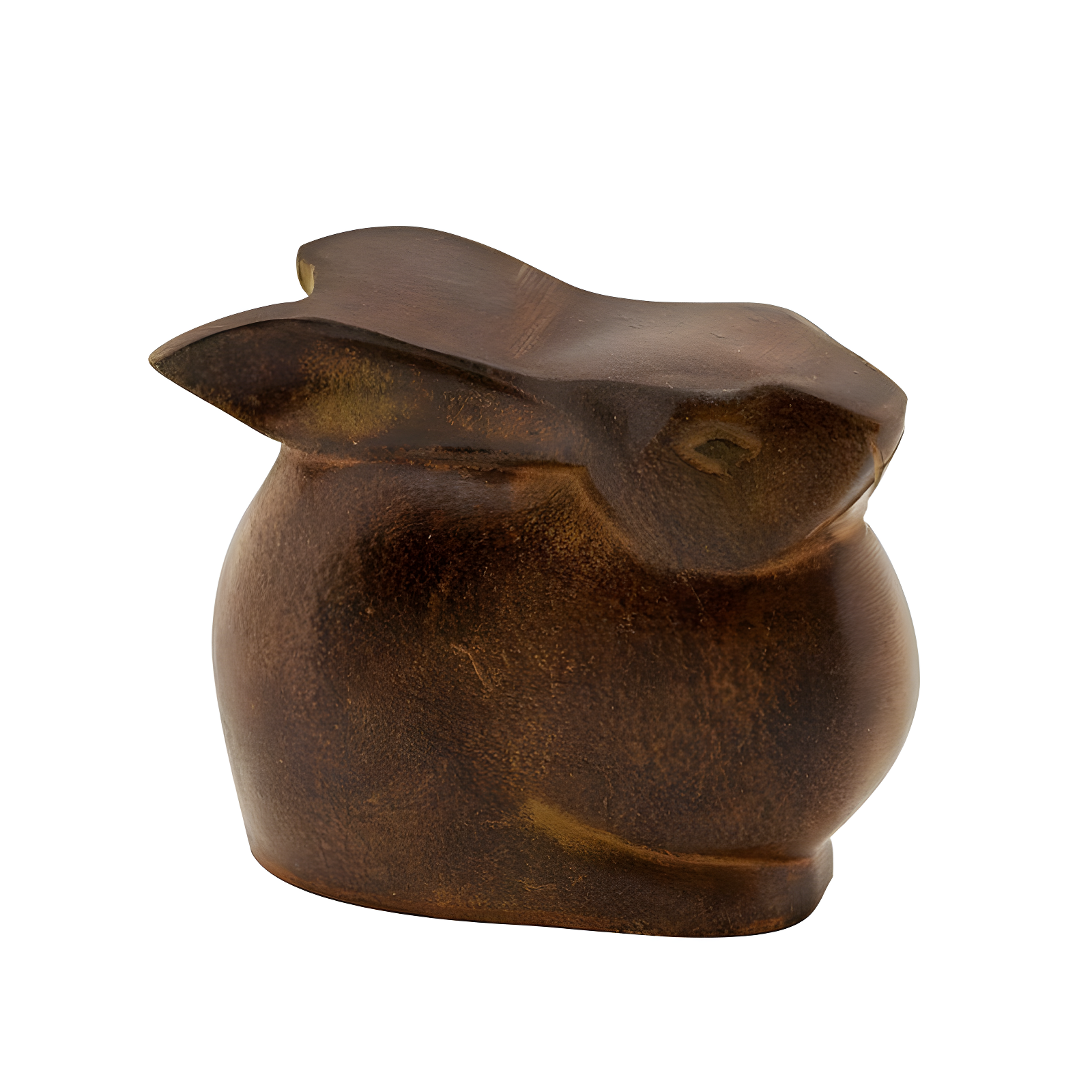 3.75" Tall Cast Aluminum Small Moon Bunny Indoor Outdoor Statue Antique Bronze Finish - Achla Designs: Garden Decor, Unique Animal Sculpture