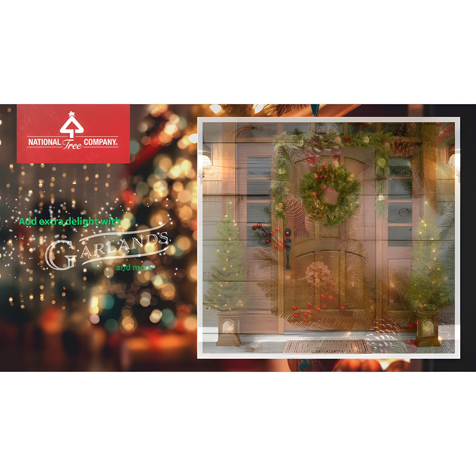 24" Prelit Wintry Pine Christmas Wreath with Cones and Berries White Lights - National Tree Company