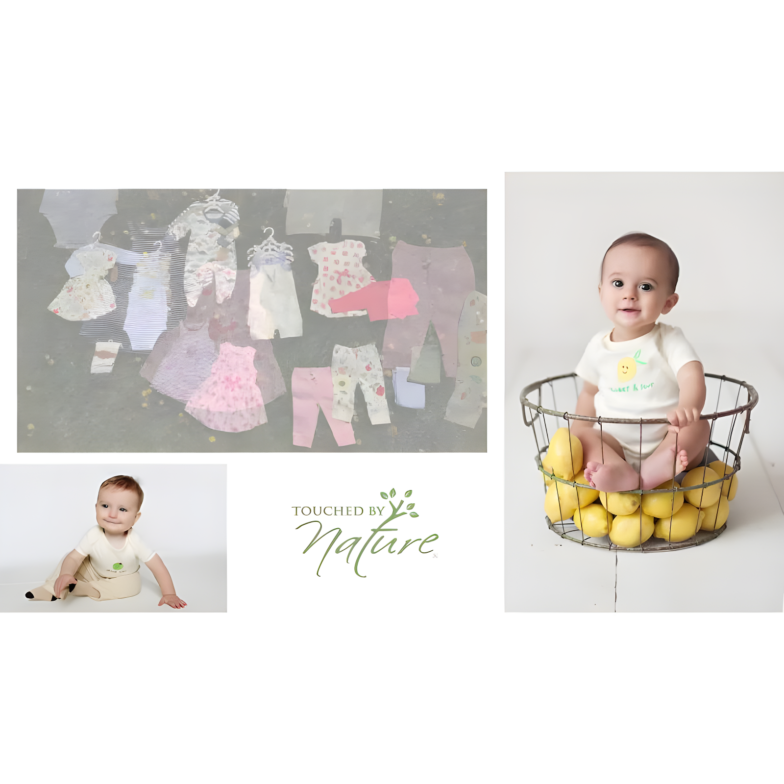 Touched by Nature Baby Boy Organic Cotton Swaddle, Receiving and Multi-purpose Blanket, Blue Elephant, One Size
