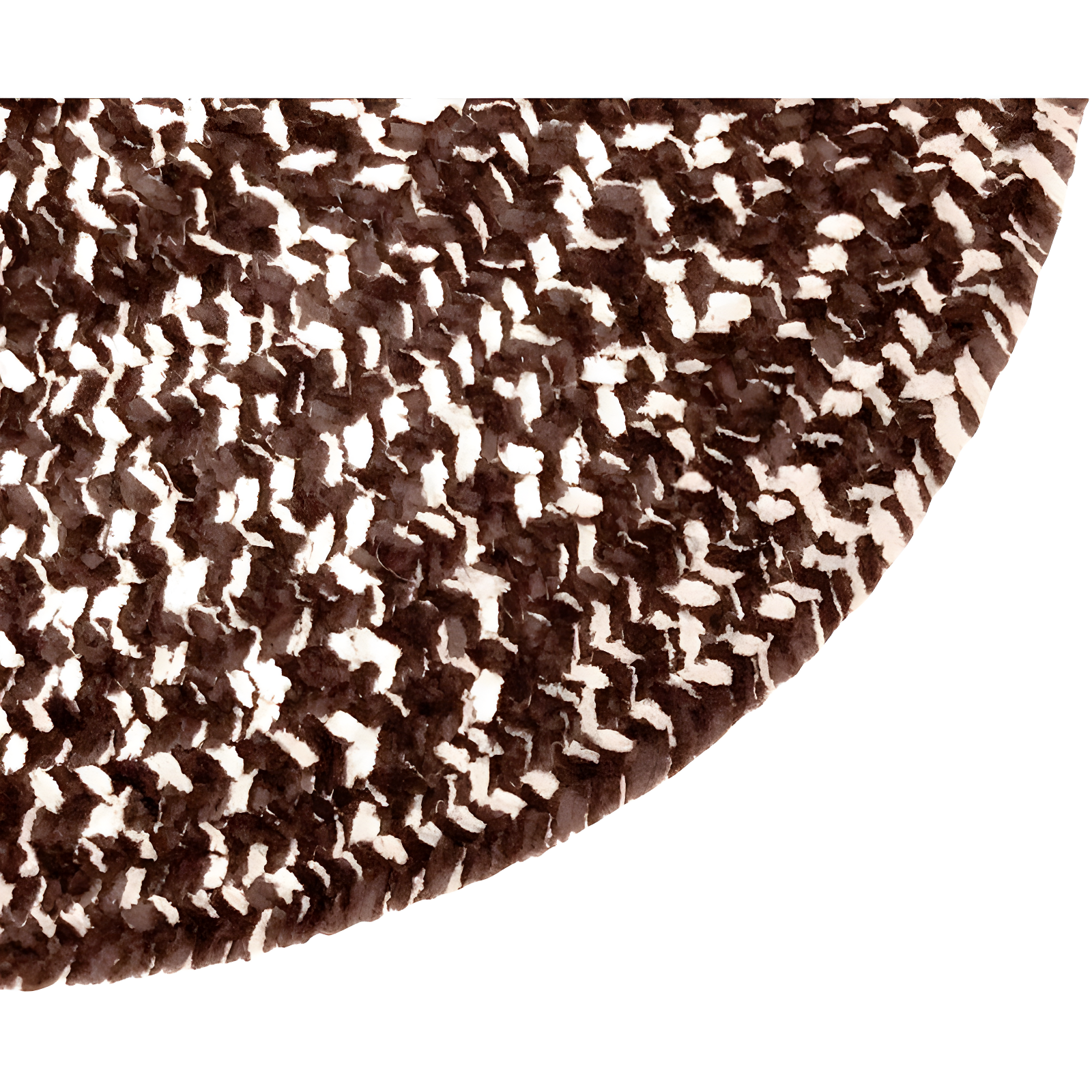 72" x 72" Chenille Tweed Collection Dove & Chesnut Reversible Indoor Area Utility Square Rug - Better Trends