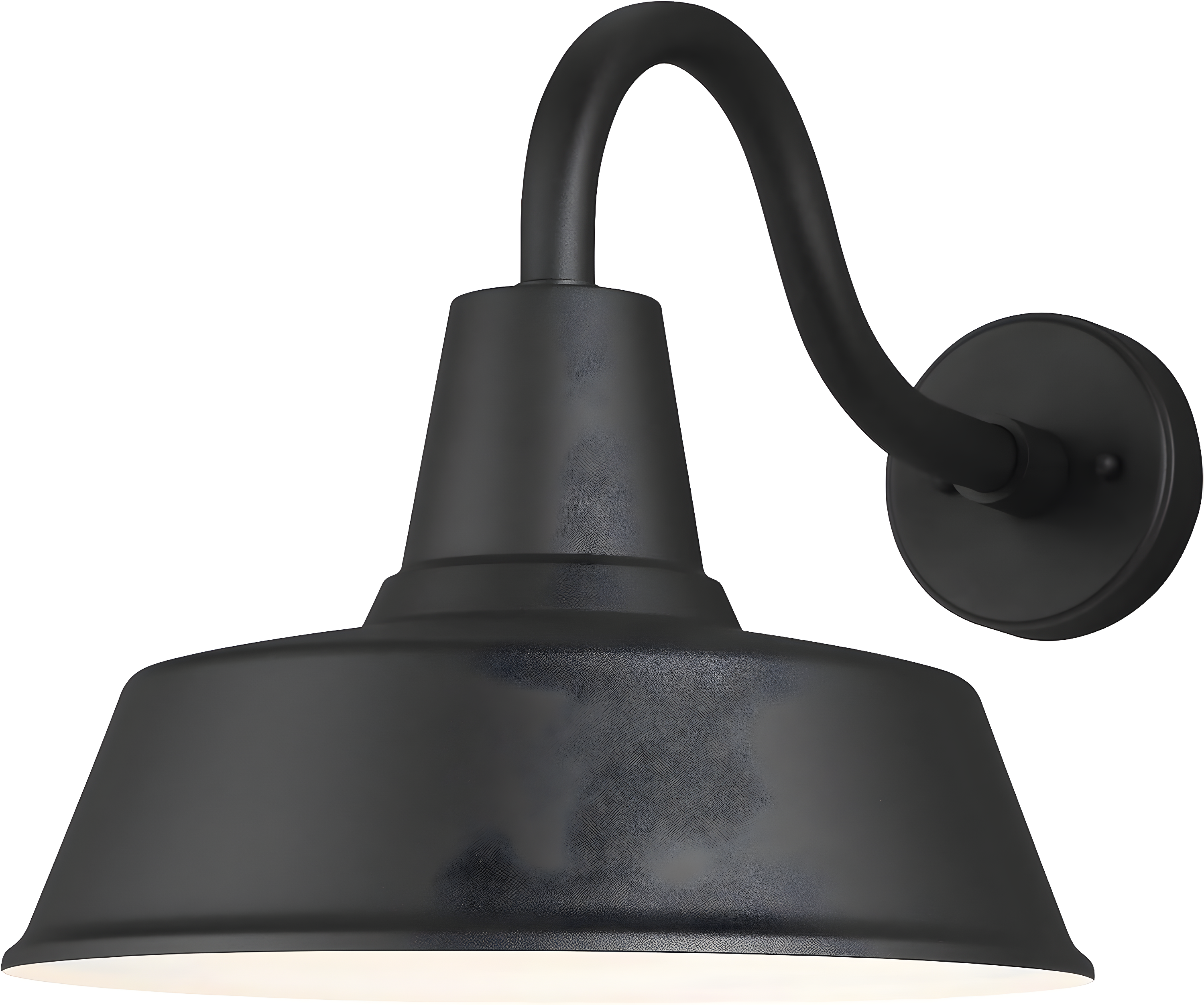 Fisher Outdoor Sconce - Black / 14" Dia
