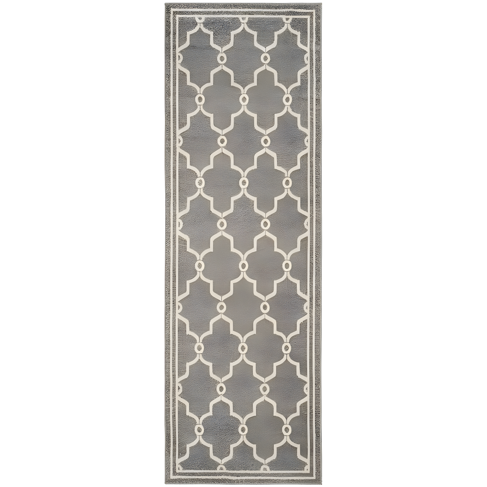 Amherst AMT414 Power Loomed Indoor Runner Rug - Dark Grey/Beige - 2'3"x11' - Safavieh