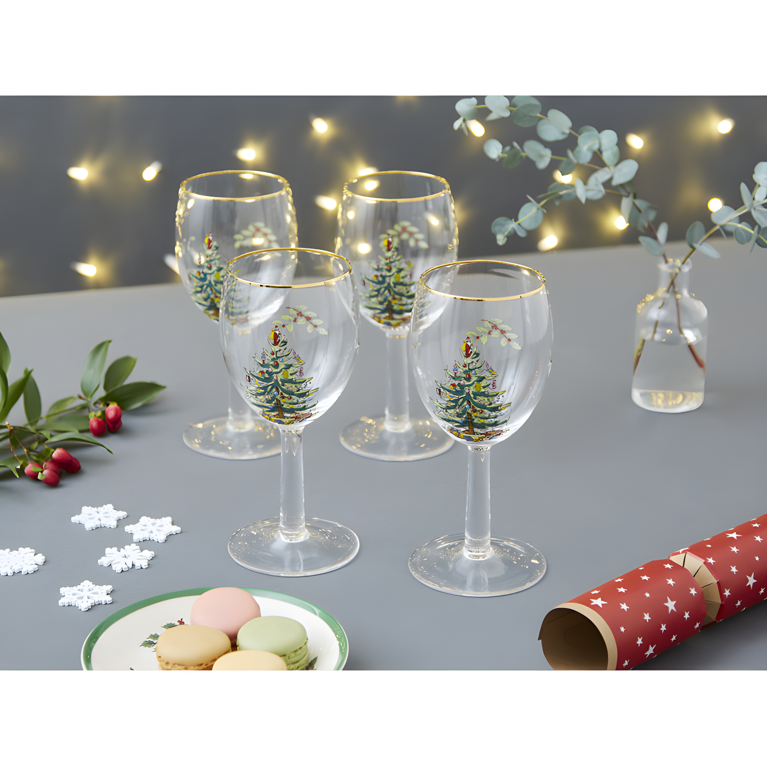 Spode Christmas Tree Wine Glasses (Set of 4)