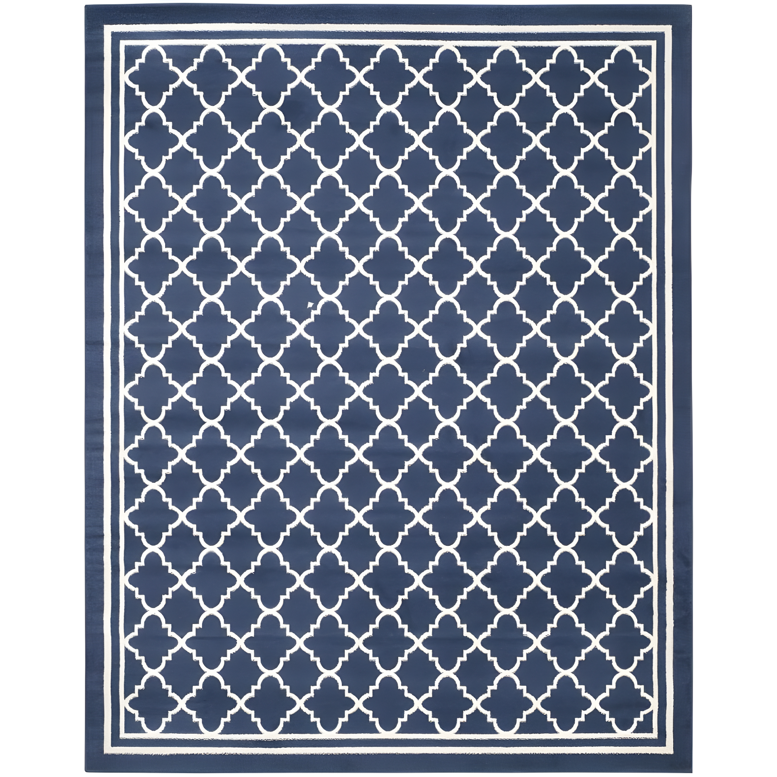 Amherst AMT422 Power Loomed Indoor Area Rug - Navy/Beige - 9'x12' - Safavieh