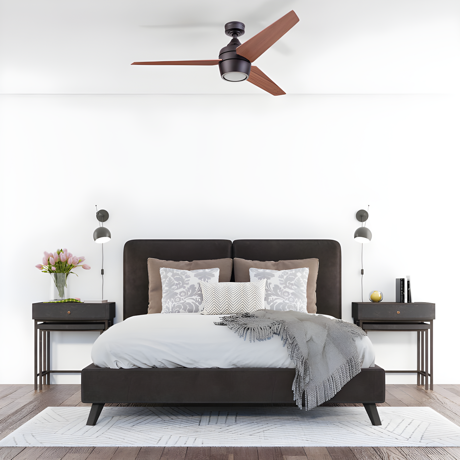 Eamon 52'' Ceiling Fan with LED Lights and Remote Control