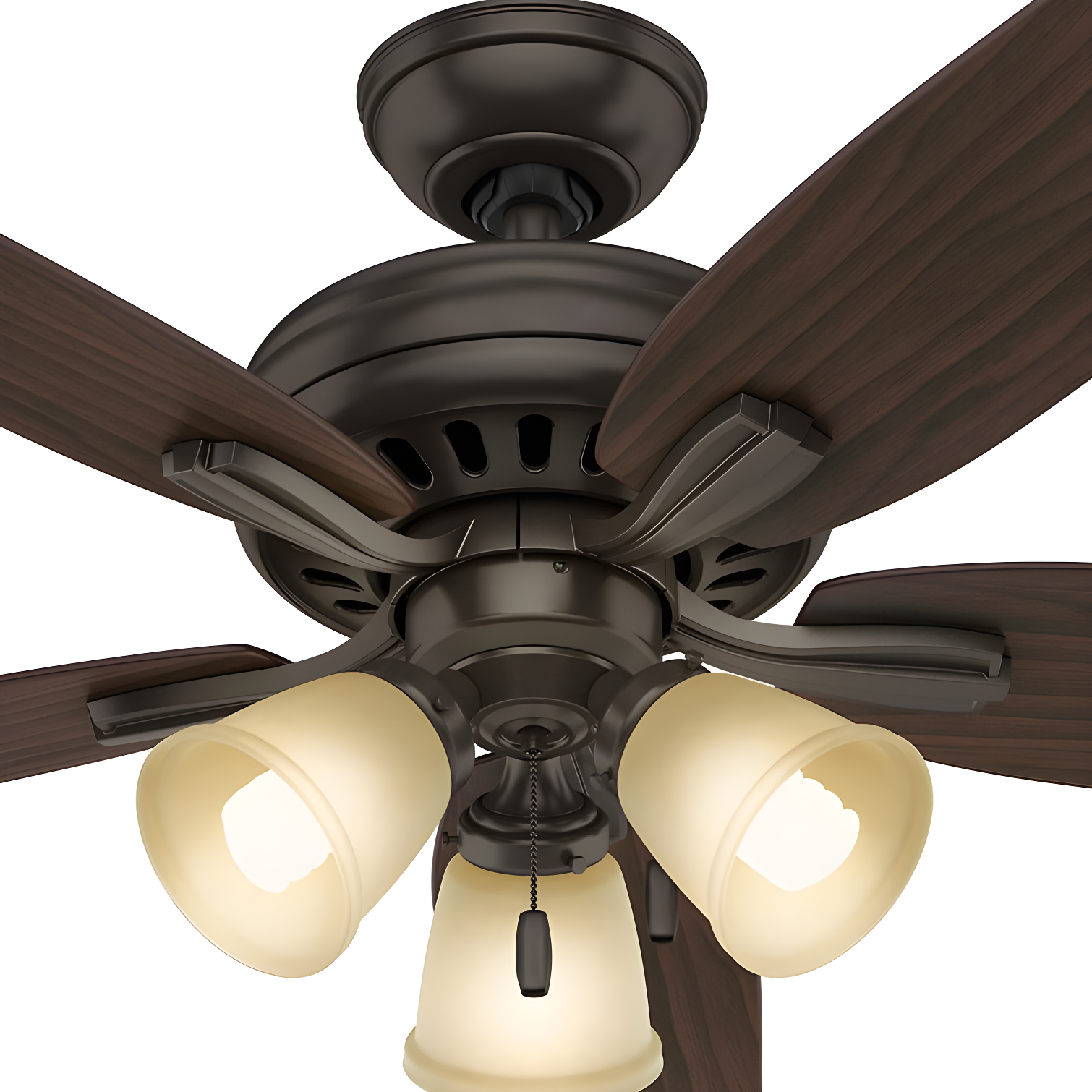 52" Newsome 5 - Blade Standard Ceiling Fan with Pull Chain and Light Kit Included