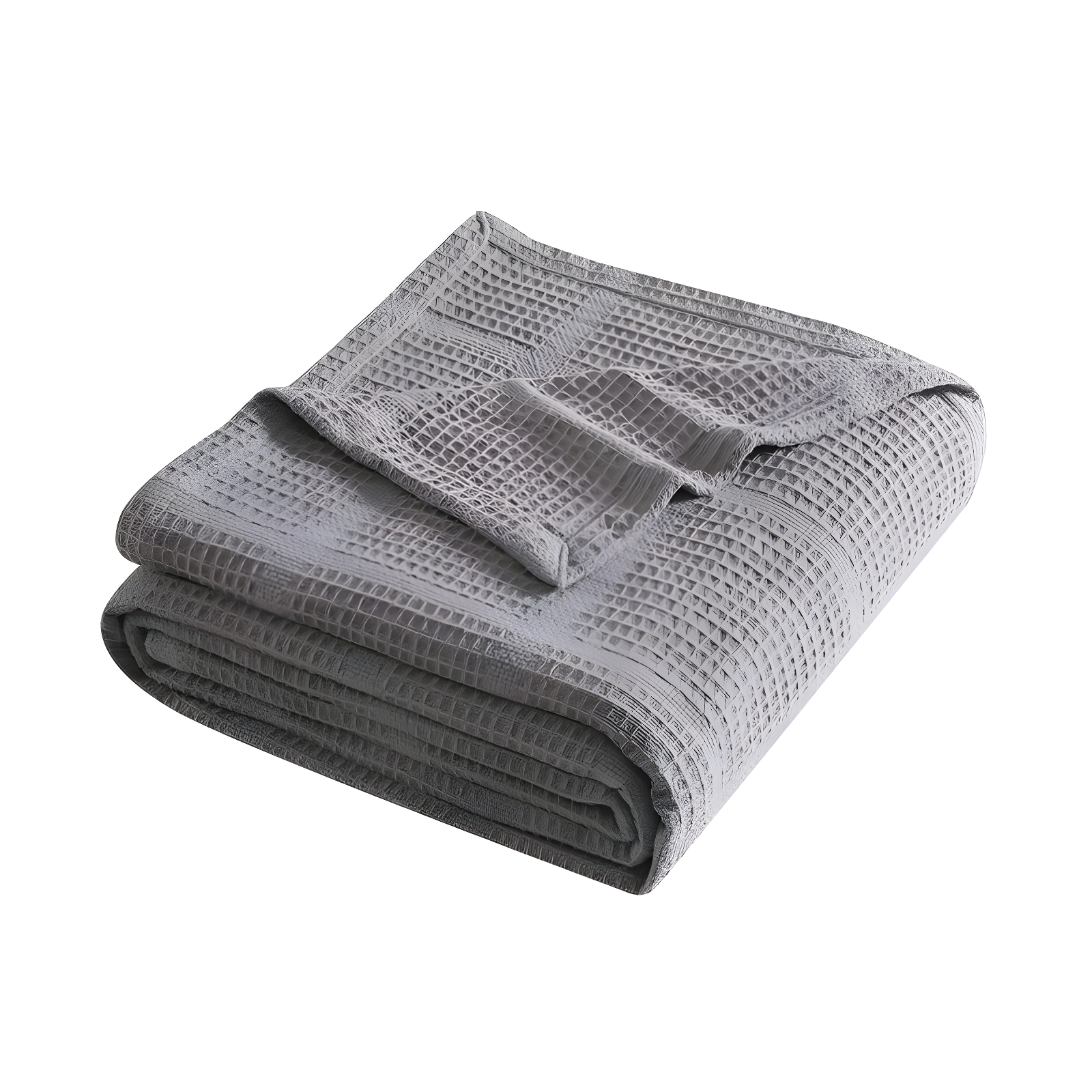 Kenneth Cole Kenneth Cole Waffle Grid Solid Cotton Blanket