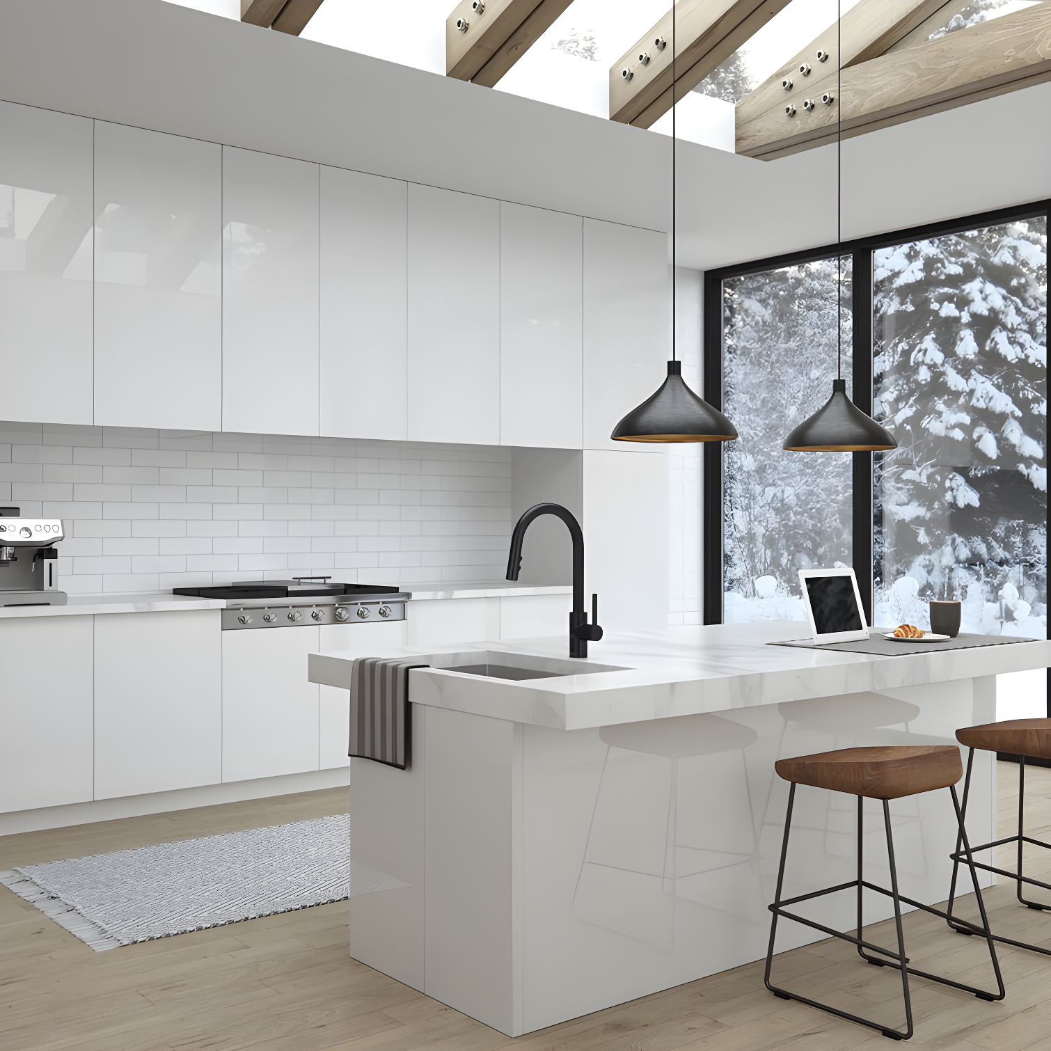 Stellen Pull Down Touchless Single Handle Kitchen Faucet