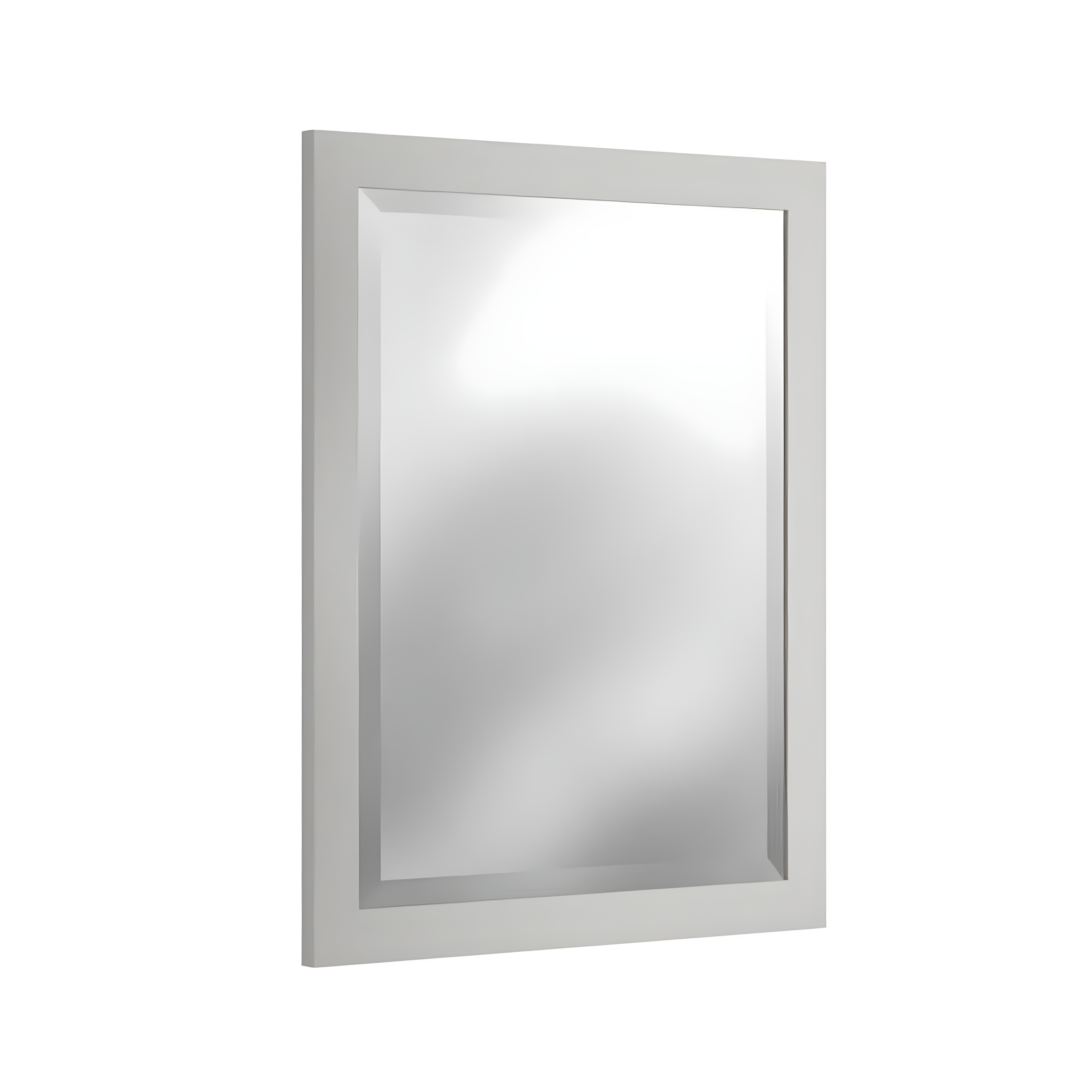 Alaterre Furniture 24" Beveled Bath Vanity Mirror, Gray