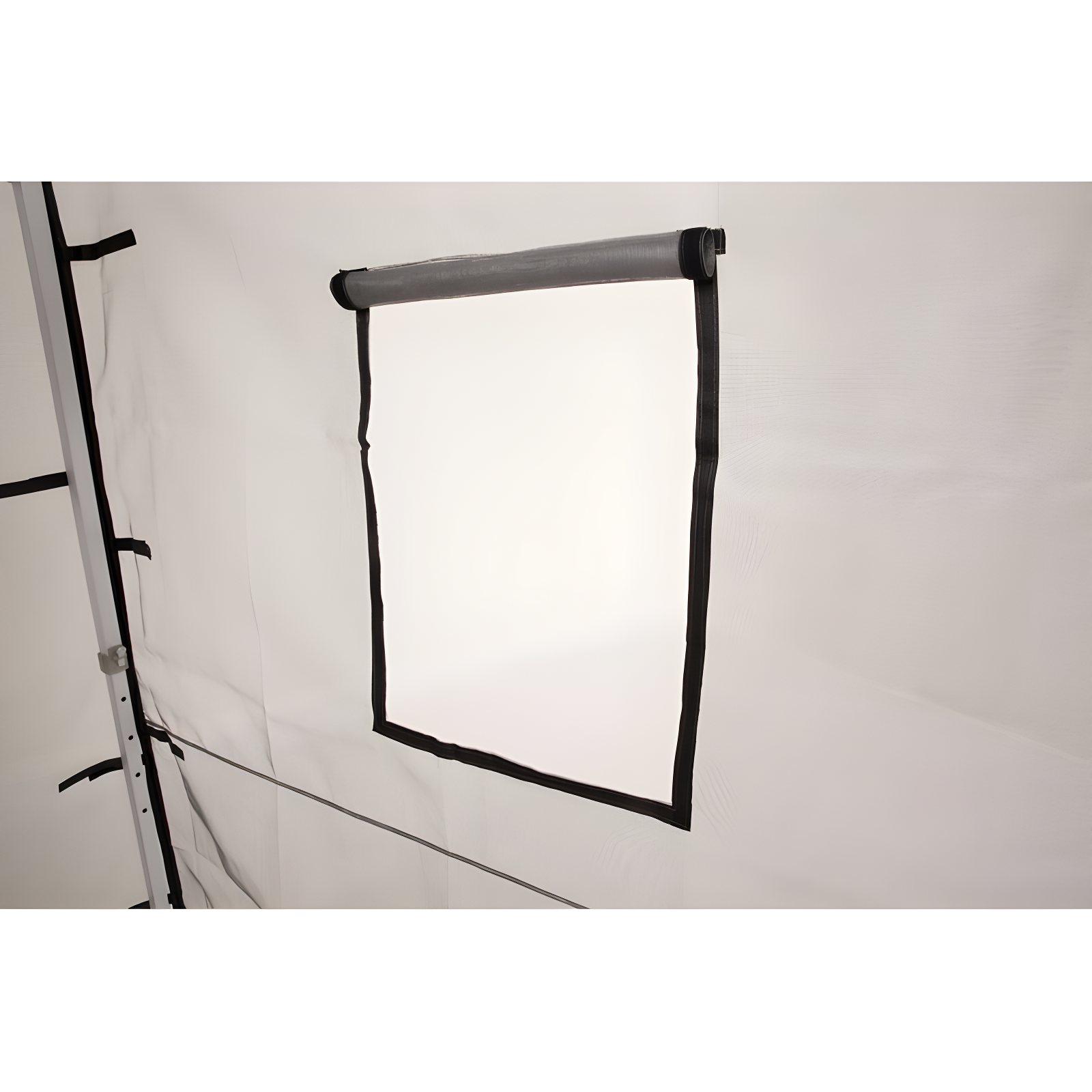 Impact Instant Canopy Food Service Mesh Sidewall Kit with Service Windows, 4 Walls Only, Mesh/Black