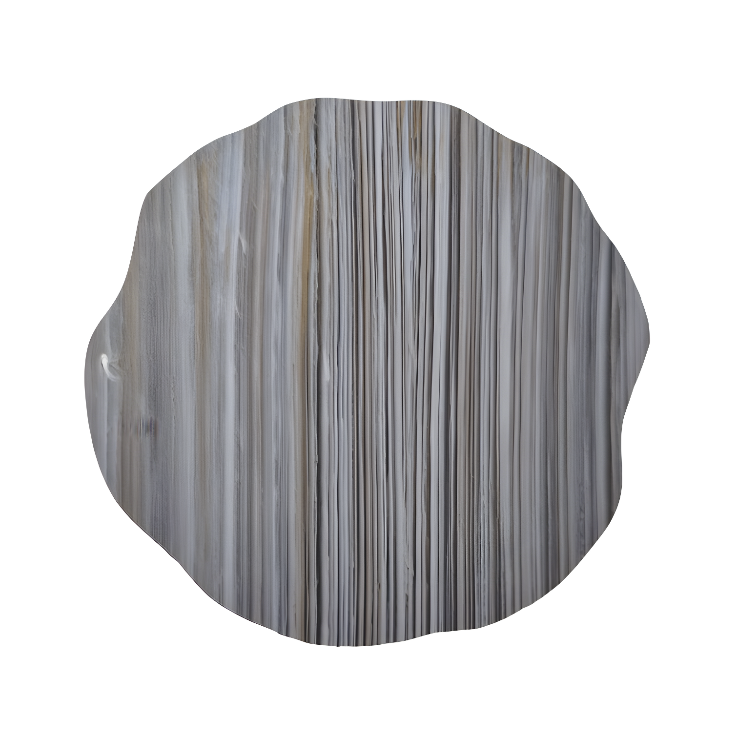 Gray and Beige Acrylic Round Mica Placemat