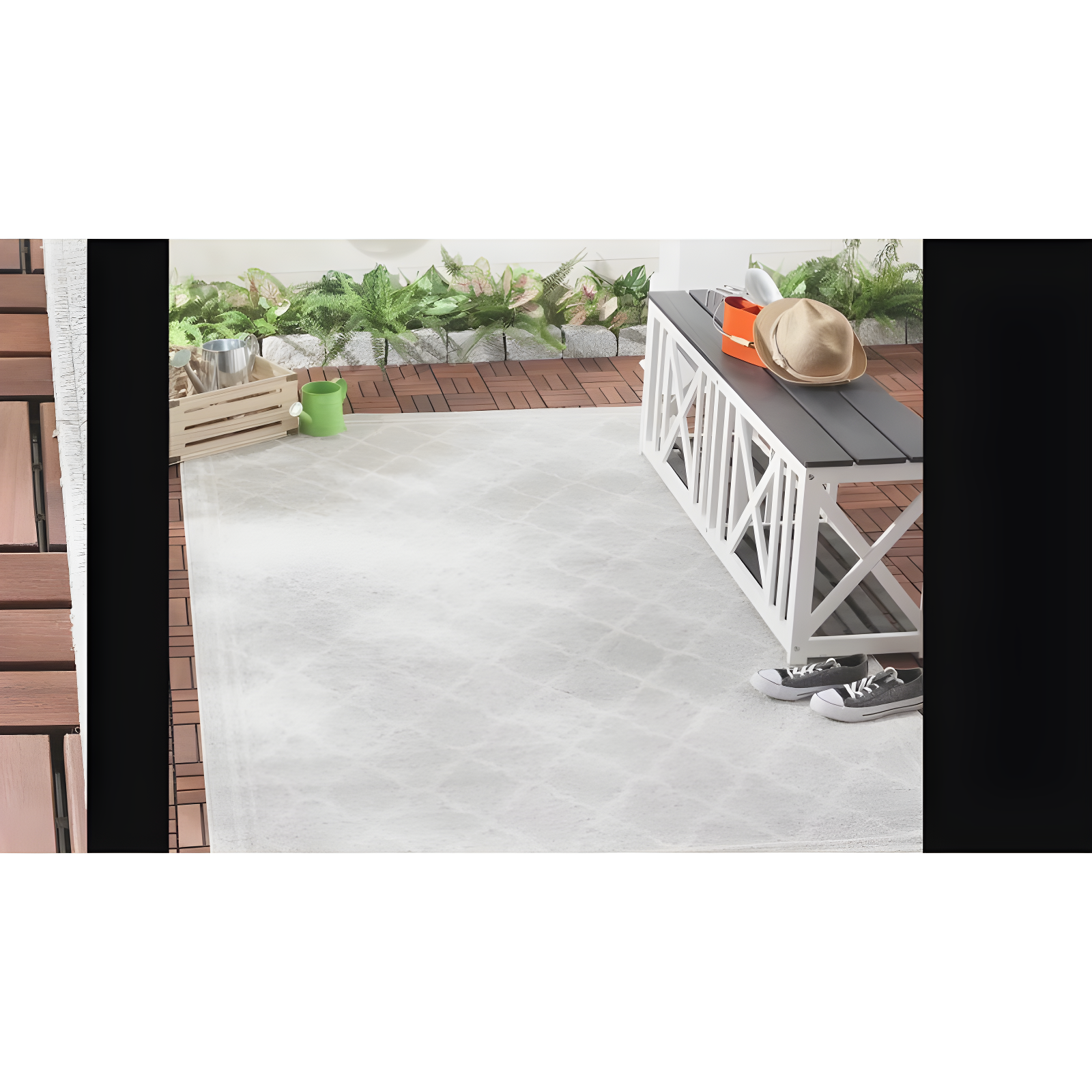 Amherst AMT422 Power Loomed Indoor Area Rug - Beige/Orange - 7'x7' - Safavieh