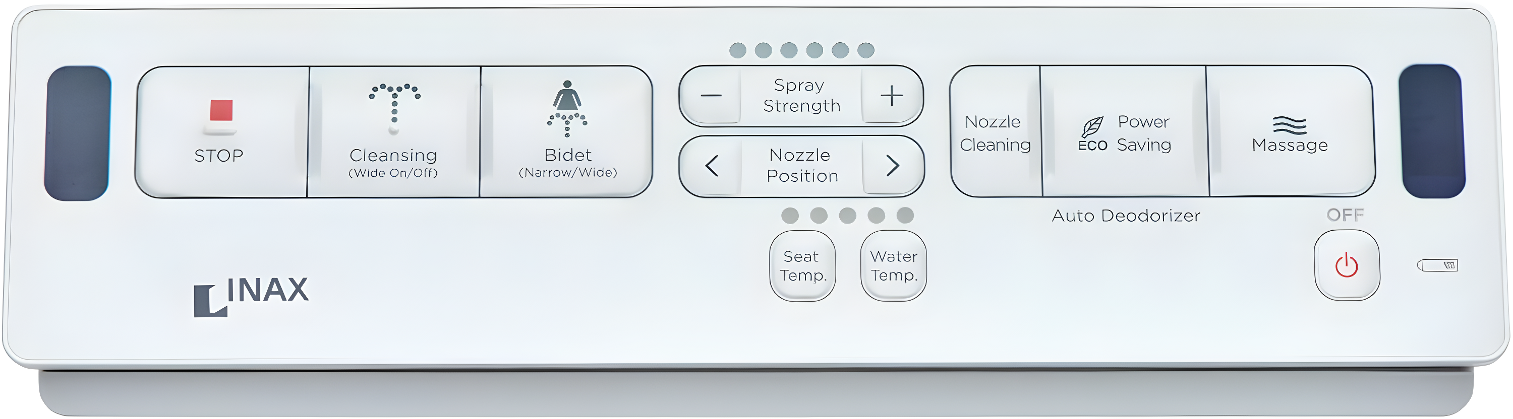 American Standard 8012A70GRC-415 INAX Heated Shower Toilet Bidet Seat with Remote Control + Dual Nozzle, White