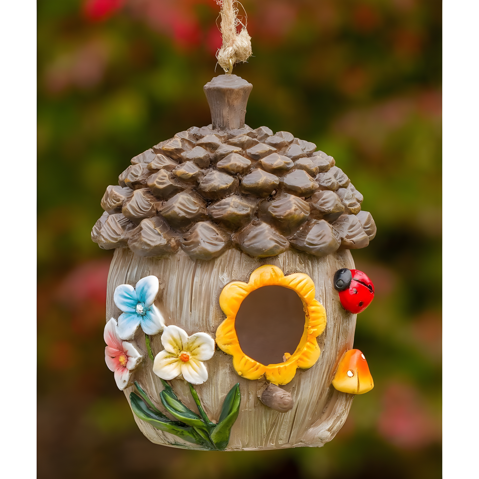 Dawhud Direct Hand-Painted Bird Houses for Outdoors Decorative Birdhouses