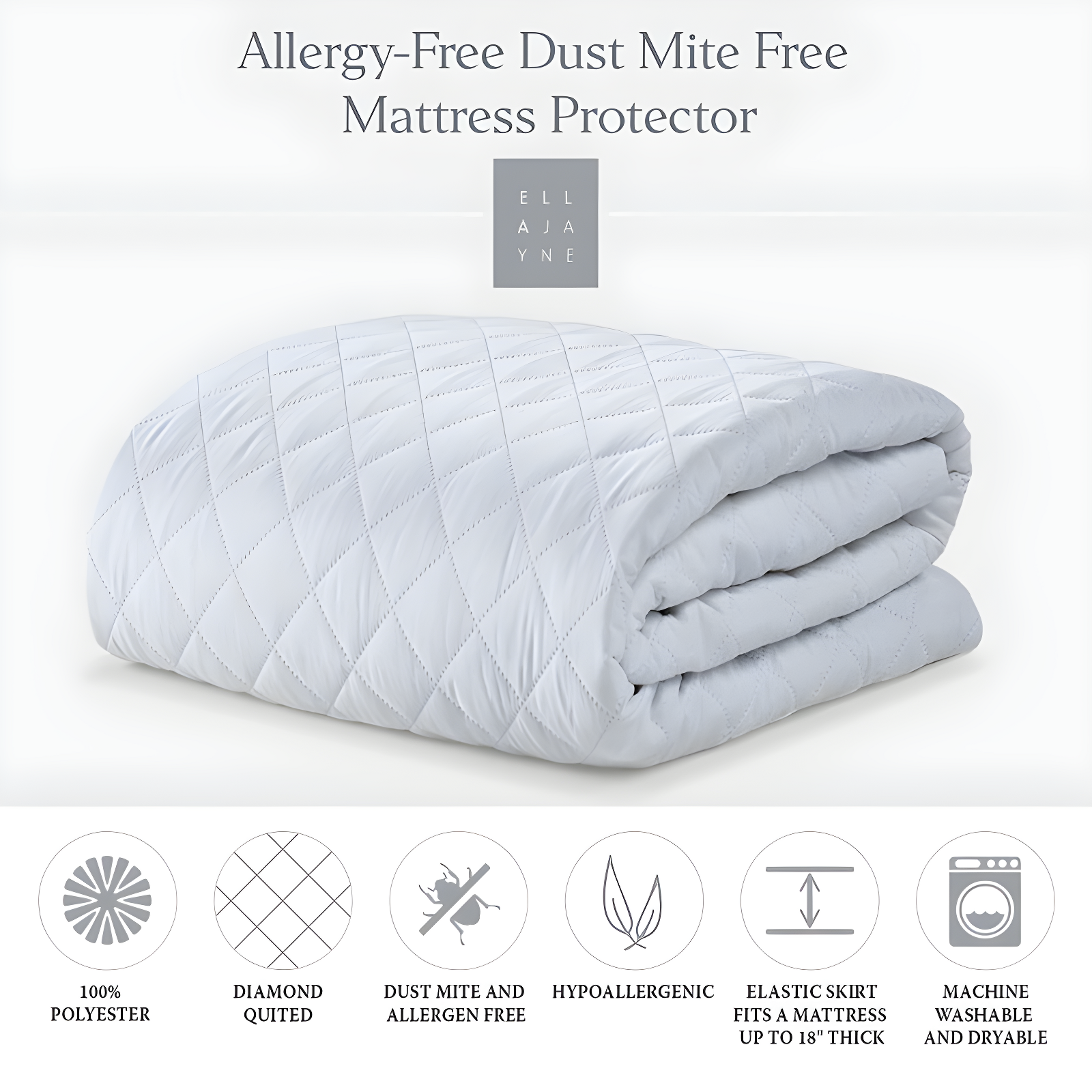 Ella Jayne Allergen-Free Mattress Protector  -  Twin XL
