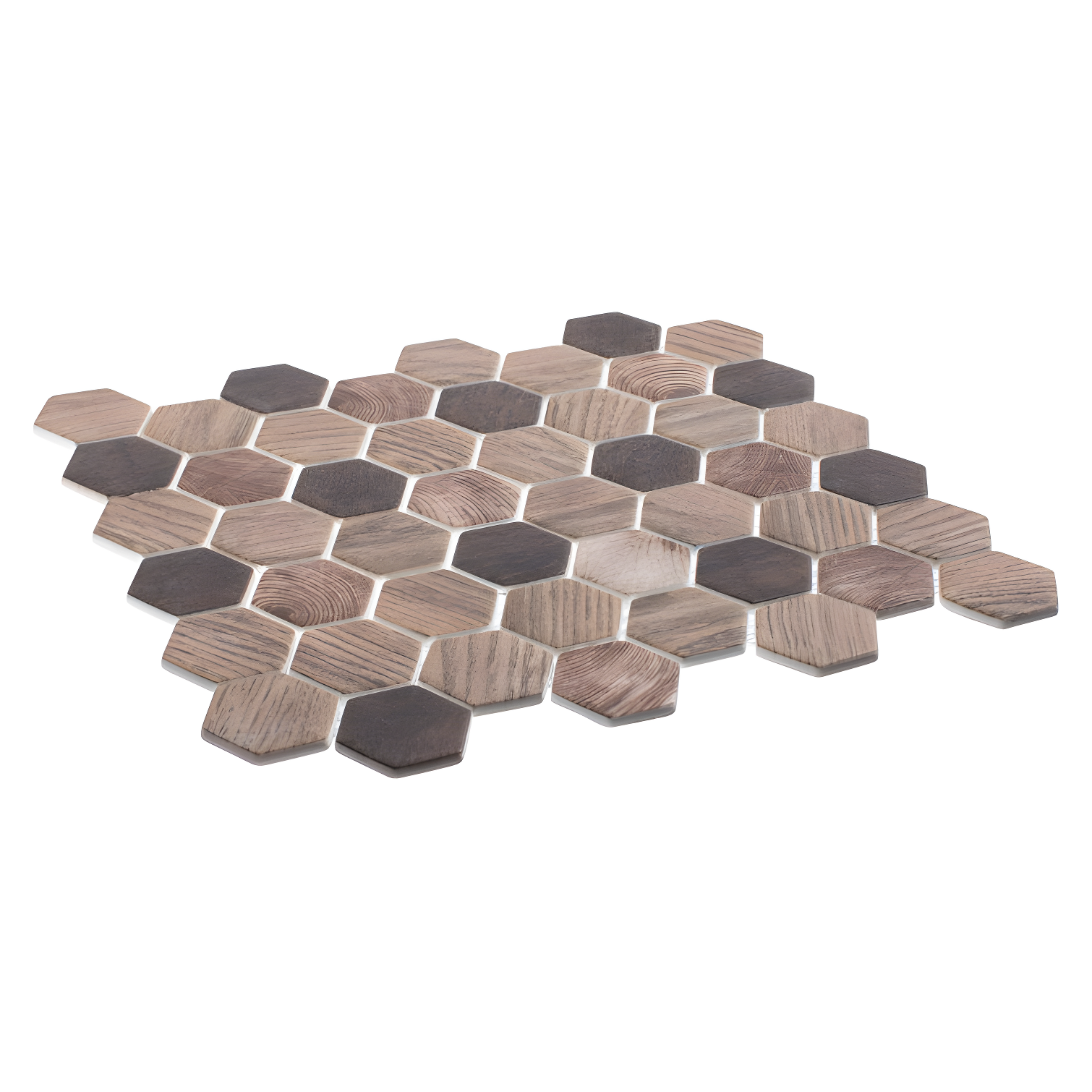 Terrain 2'' Hex Glass Mosaic Kitchen Backsplash, Bathroom, Shower, Wall and Floor Tile