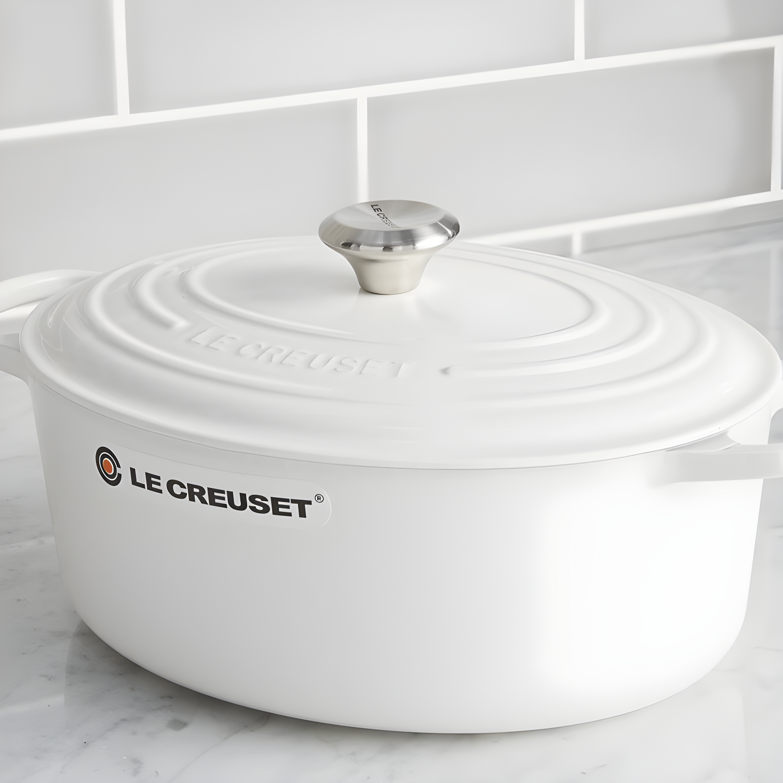 Le Creuset Enameled Cast Iron Oval Dutch Oven with Lid