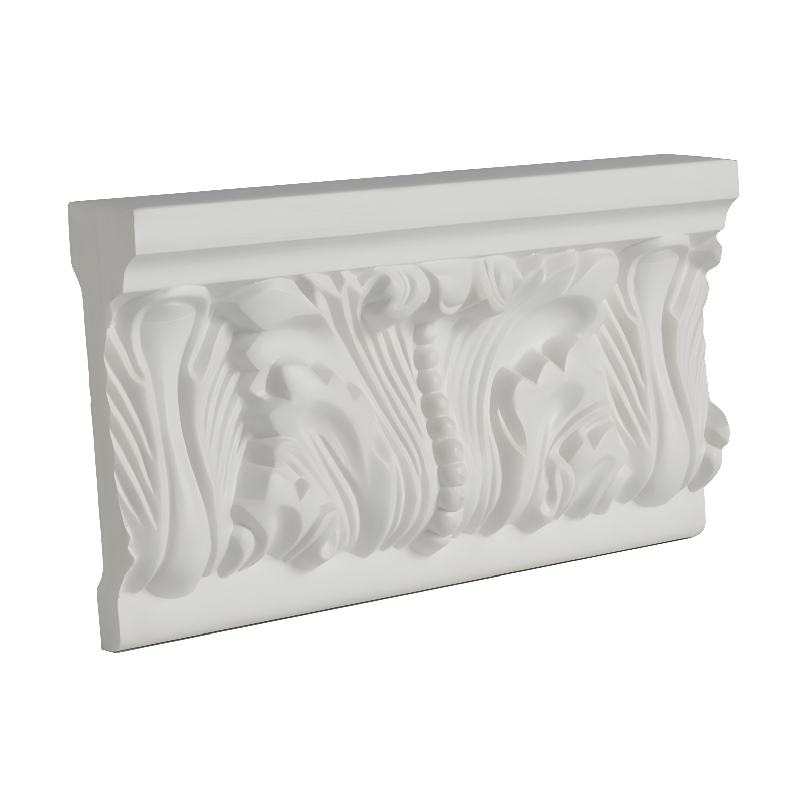 Architectural Products by Outwater L.L.C. 3-1/2 in x 1 in x 6 in Long Acanthus Polyurethane Panel Molding Sample