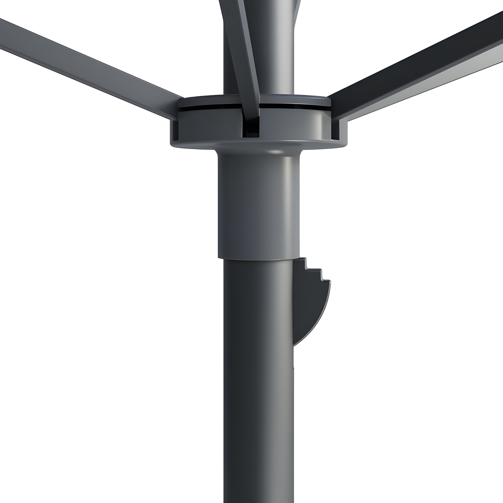 7.5' x 7.5' UV and Wind Resistant Beach/Patio Umbrella Gray - CorLiving