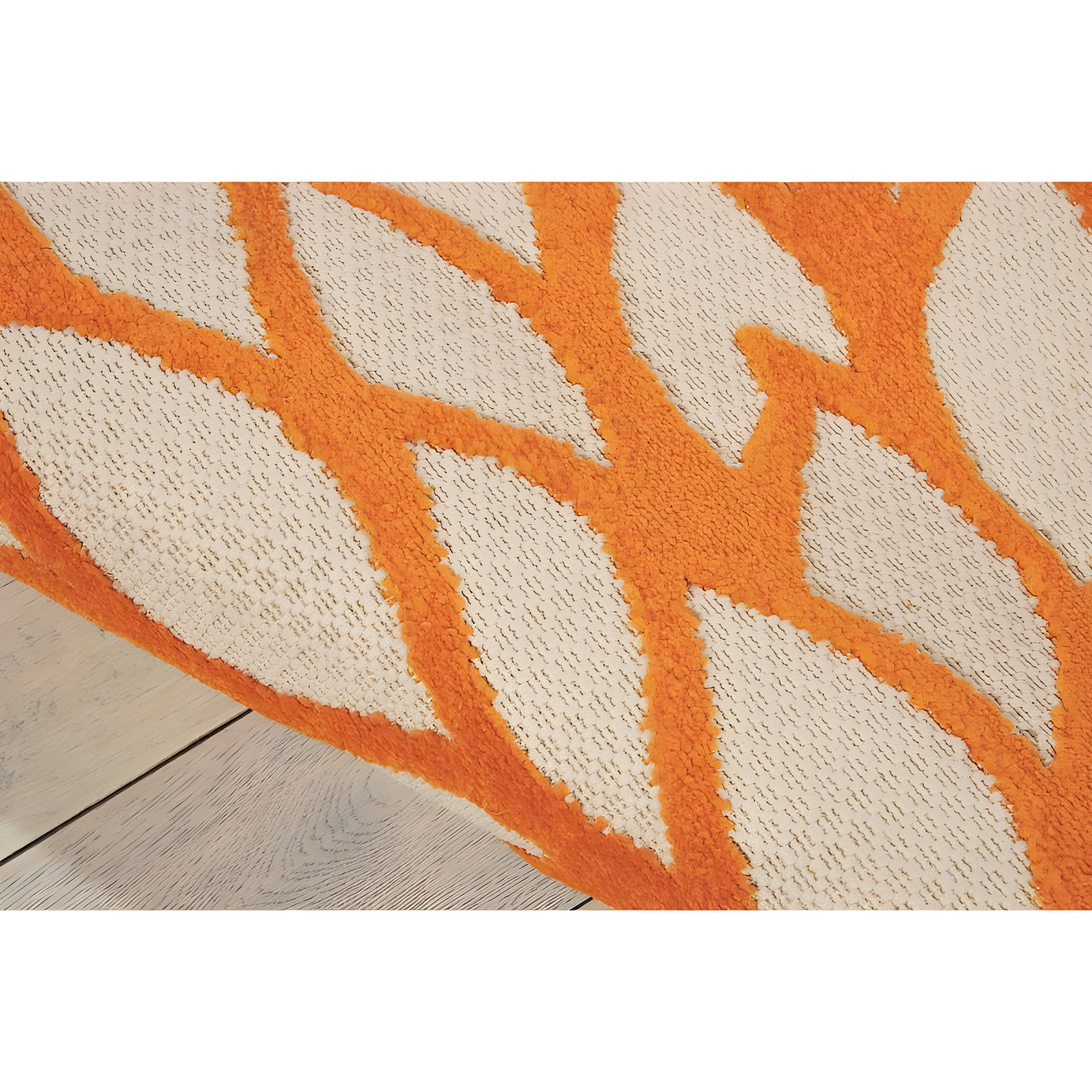 Nourison Aloha Floral Bloom Flatweave High-Low Indoor Outdoor Area Rug Green 3'6" x 5'6"