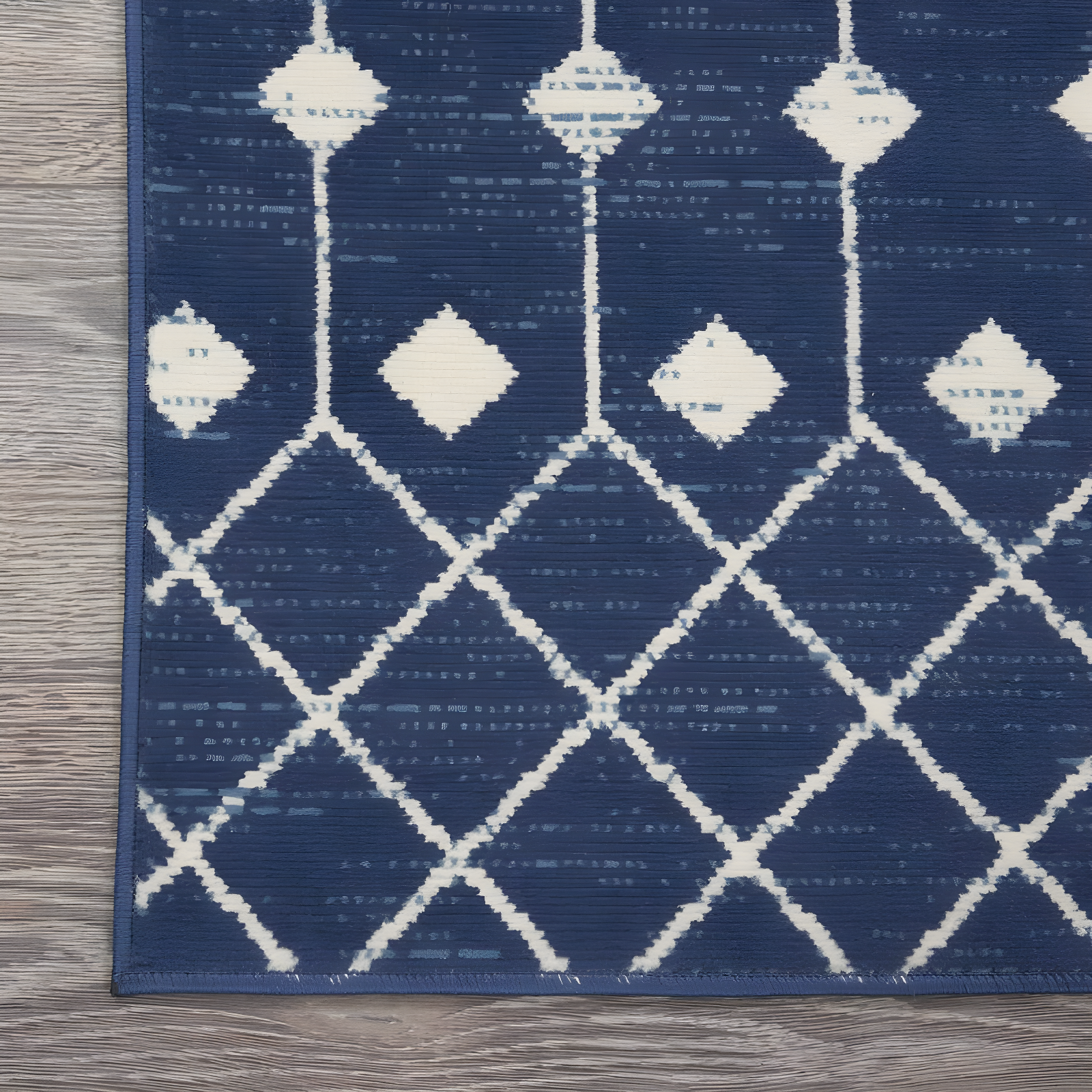 Nourison Grafix GRF37 Indoor Area Rug Navy 2'3" x 12'