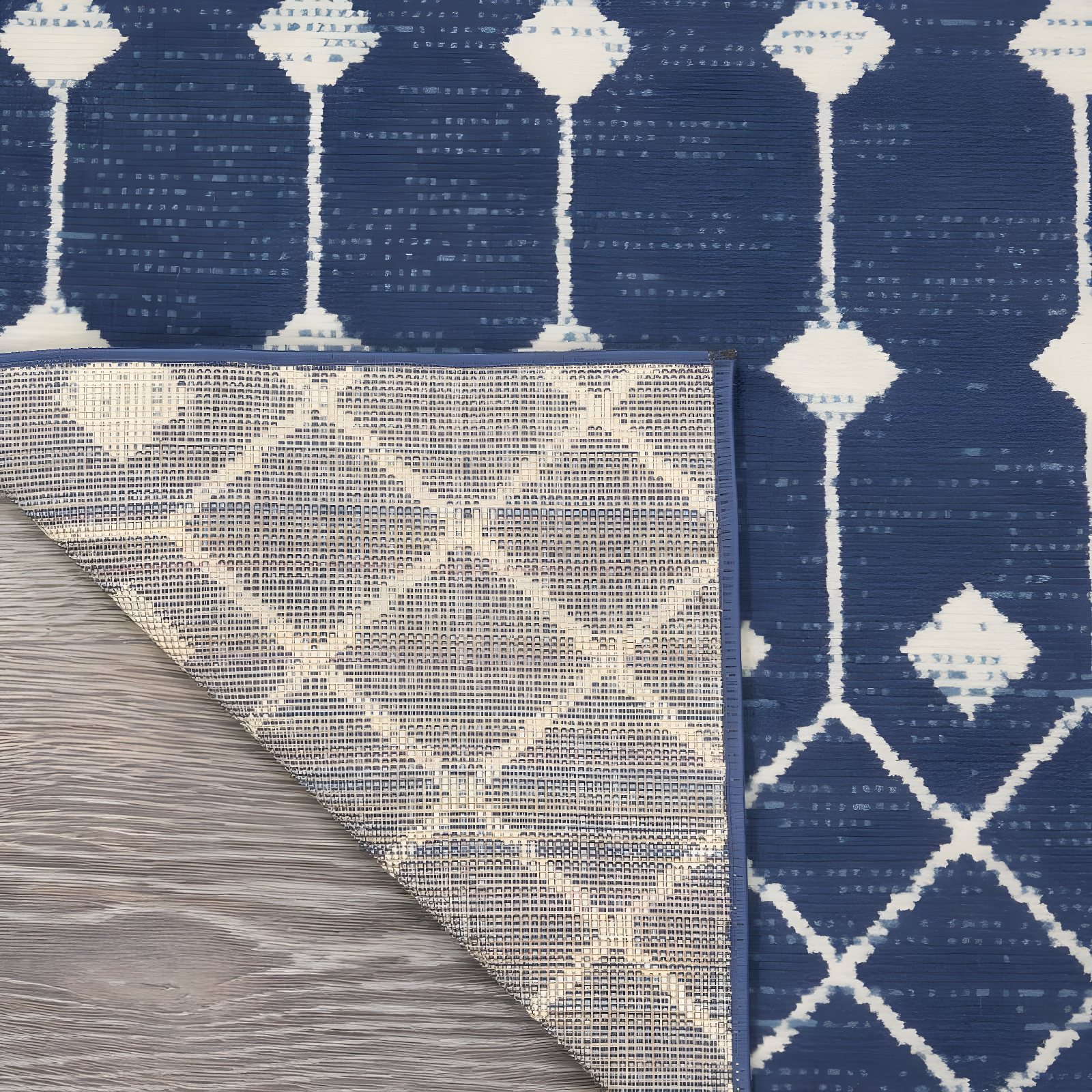 Nourison Grafix GRF37 Indoor Area Rug Navy 2'3" x 12'