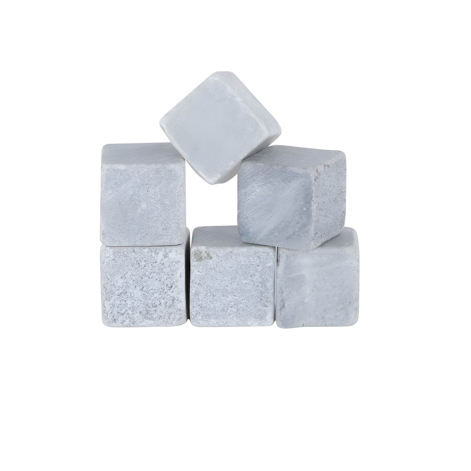 Glacier Rocks Soapstone Cube (Set of 6)
