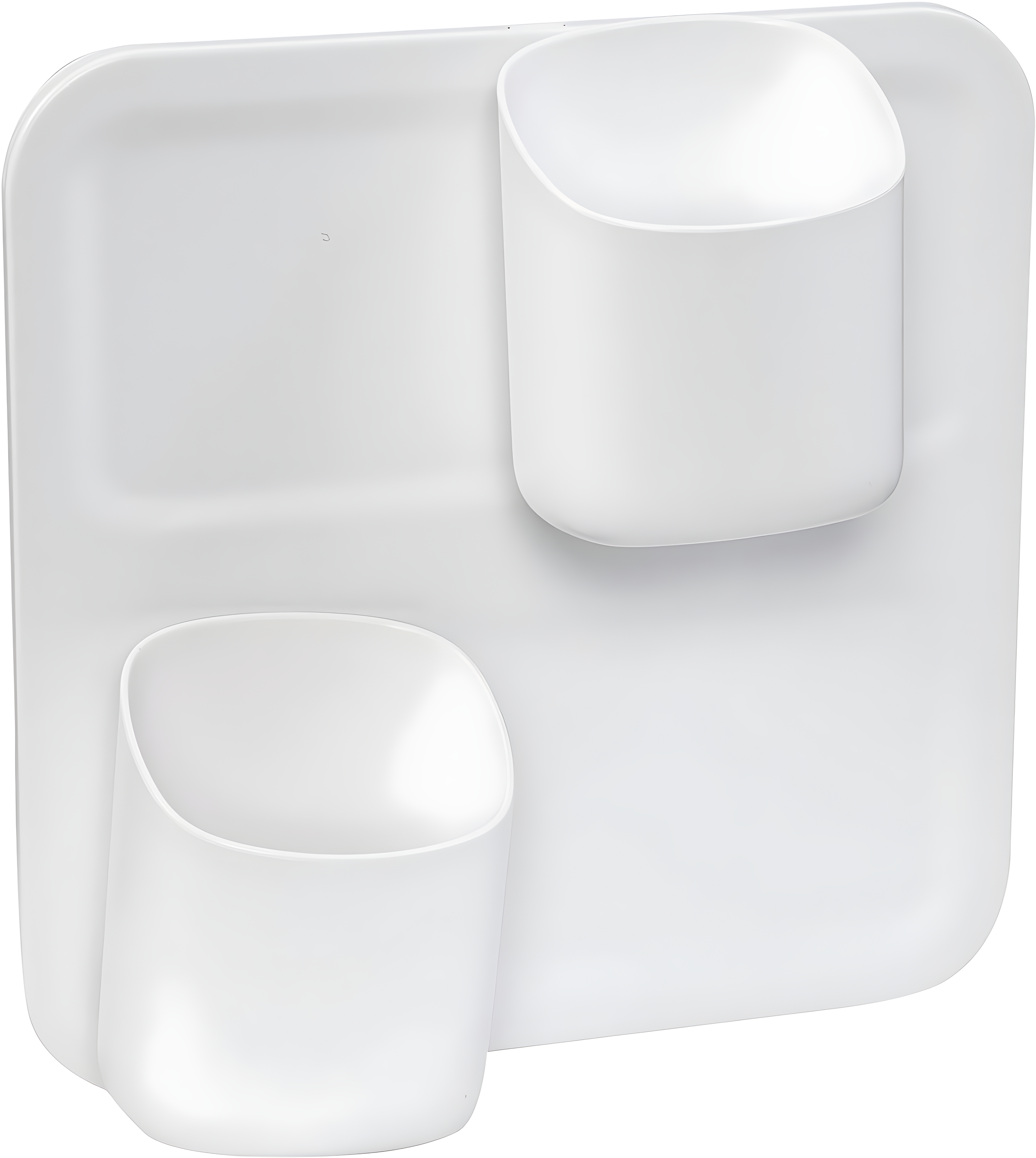Perch by Honey-Can-Do 3-Piece Wall Mount Organizer Starter Kit, White