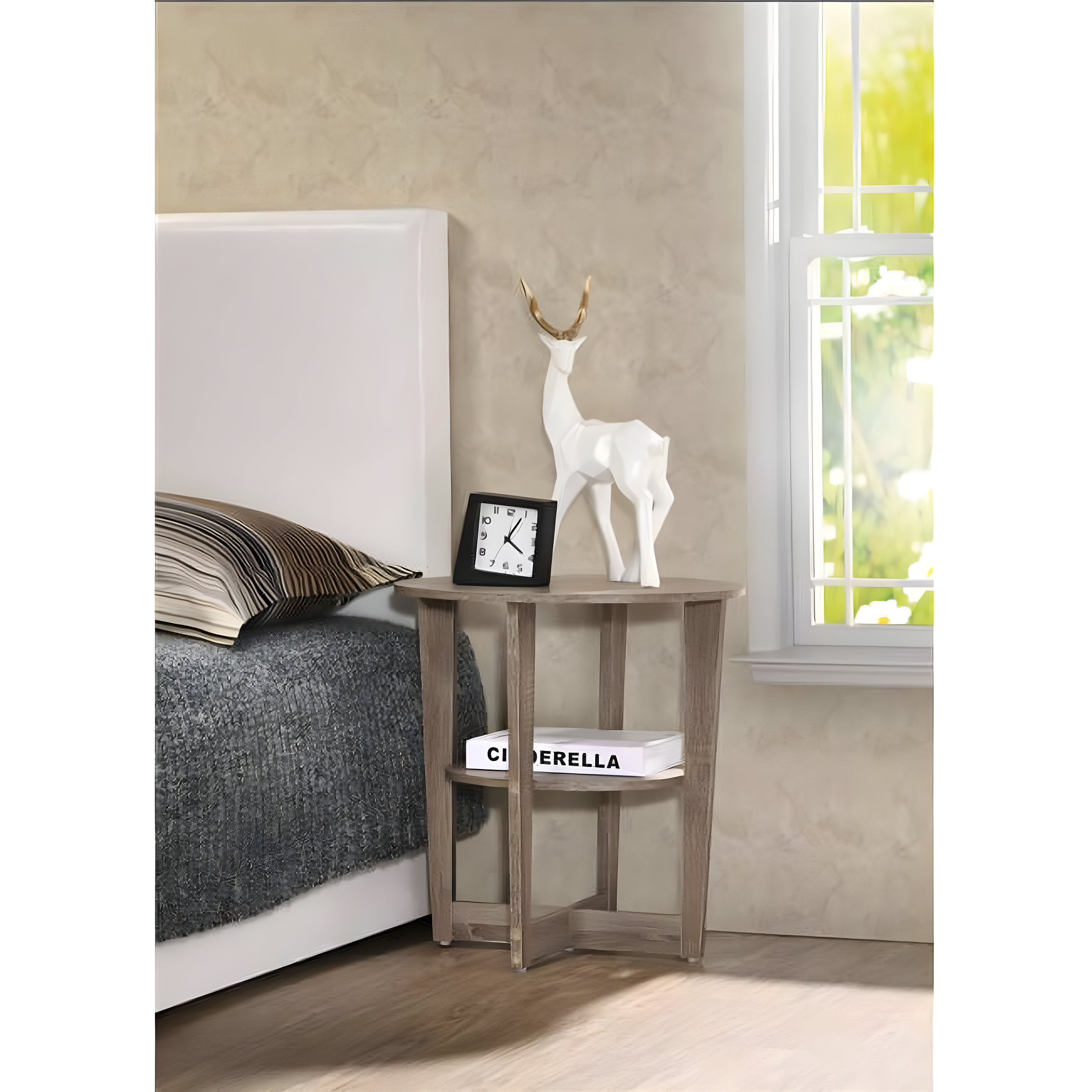 Progressive Furniture  Oval Bedside Table