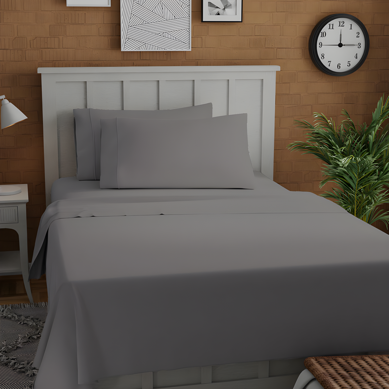 Purity Home Sustainable Organic 100% Cotton Breathable & Lightweight Deep Pocket Sheet Set