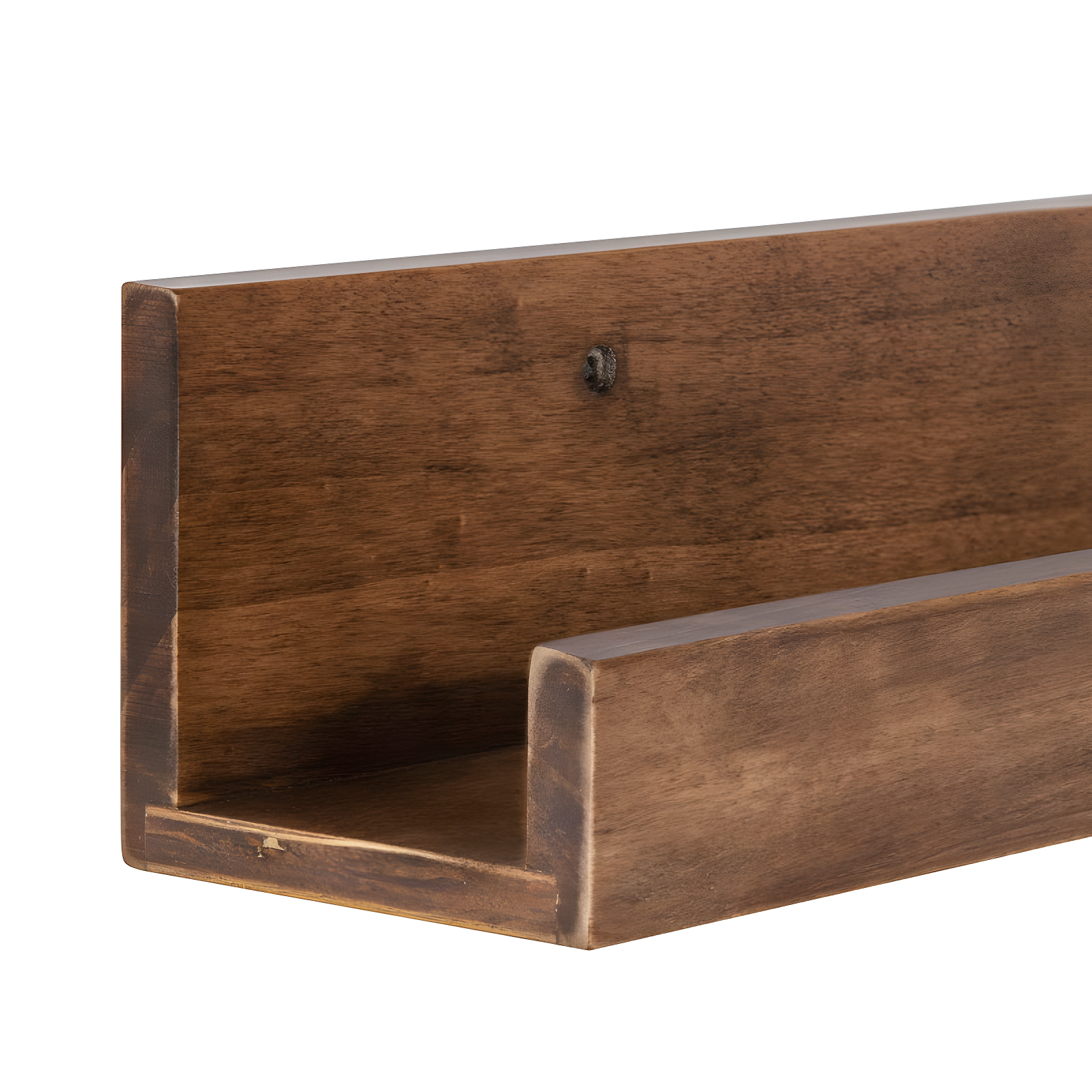 42" Levie Wooden Picture Ledge Wall Shelf Rustic Brown - Kate & Laurel All Things Decor: Modern Display, No Assembly Required