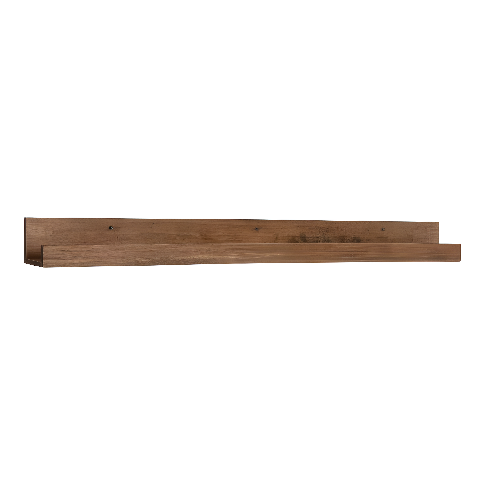42" Levie Wooden Picture Ledge Wall Shelf Rustic Brown - Kate & Laurel All Things Decor: Modern Display, No Assembly Required
