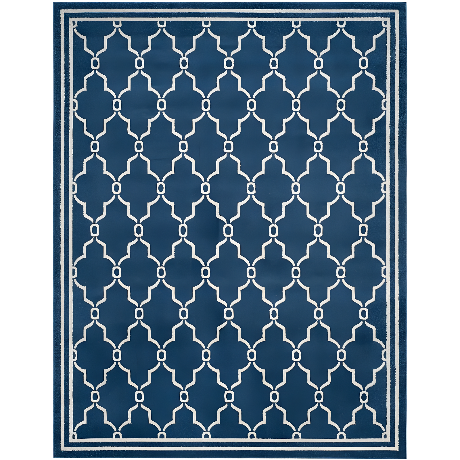Amherst AMT414 Power Loomed Indoor Area Rug - Navy/Beige - 9'x12' - Safavieh