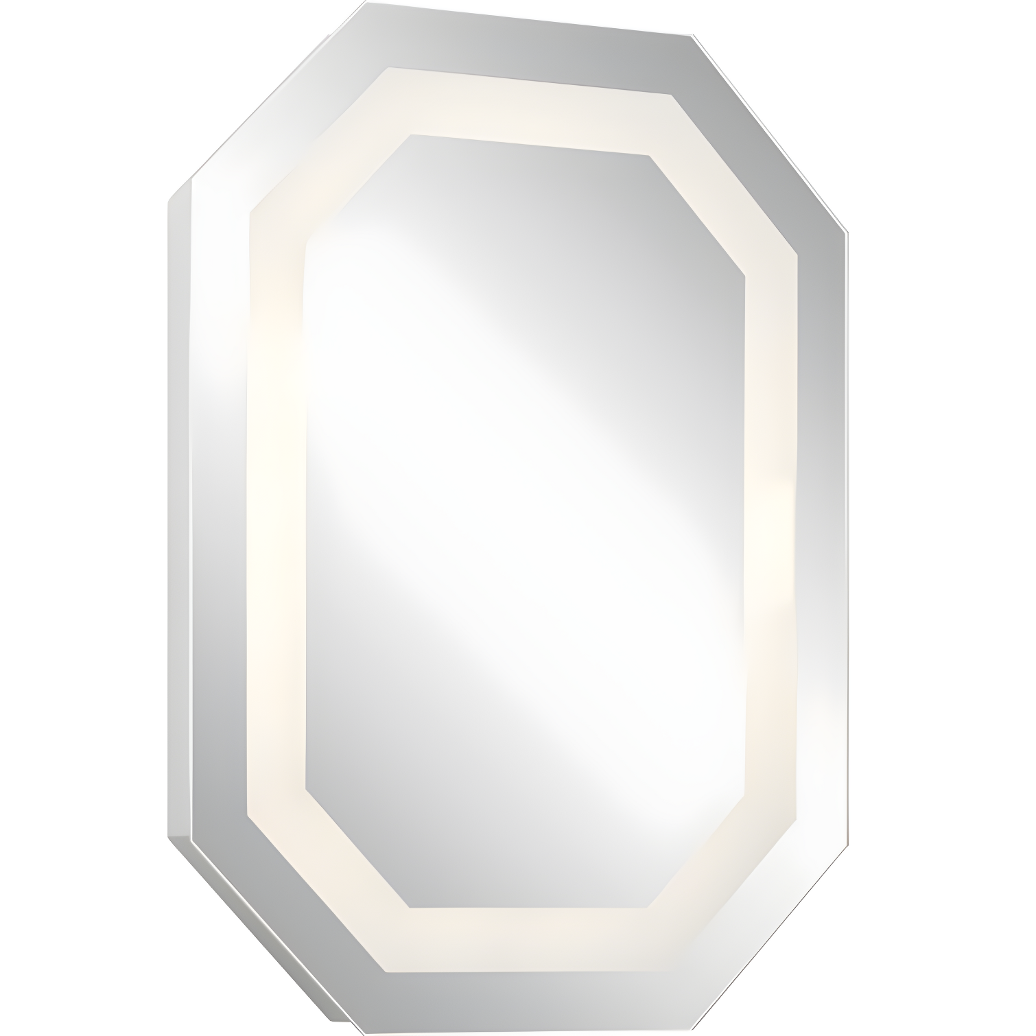 Alvor Contemporary Rectangular Vanity Mirror with LED Frosted Trim
