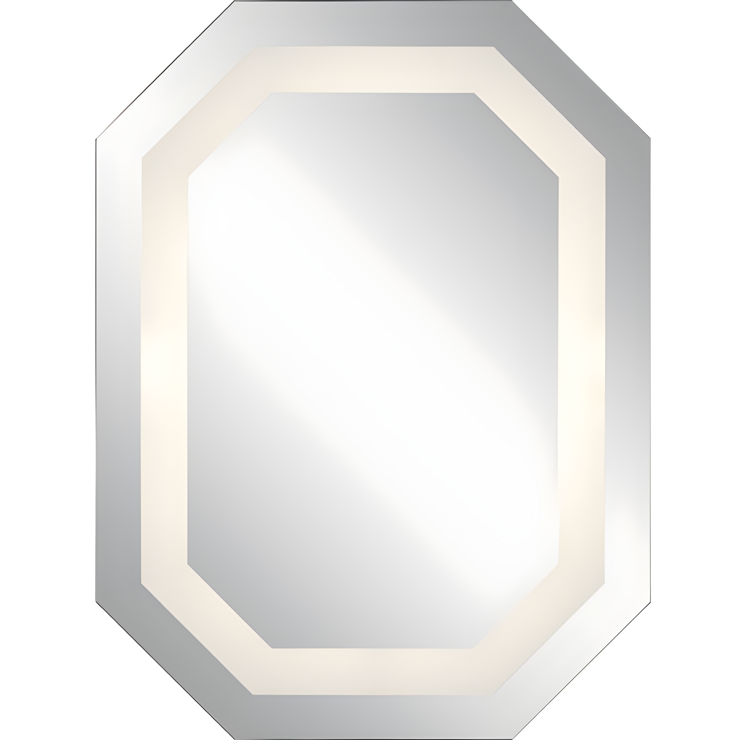 Alvor Contemporary Rectangular Vanity Mirror with LED Frosted Trim