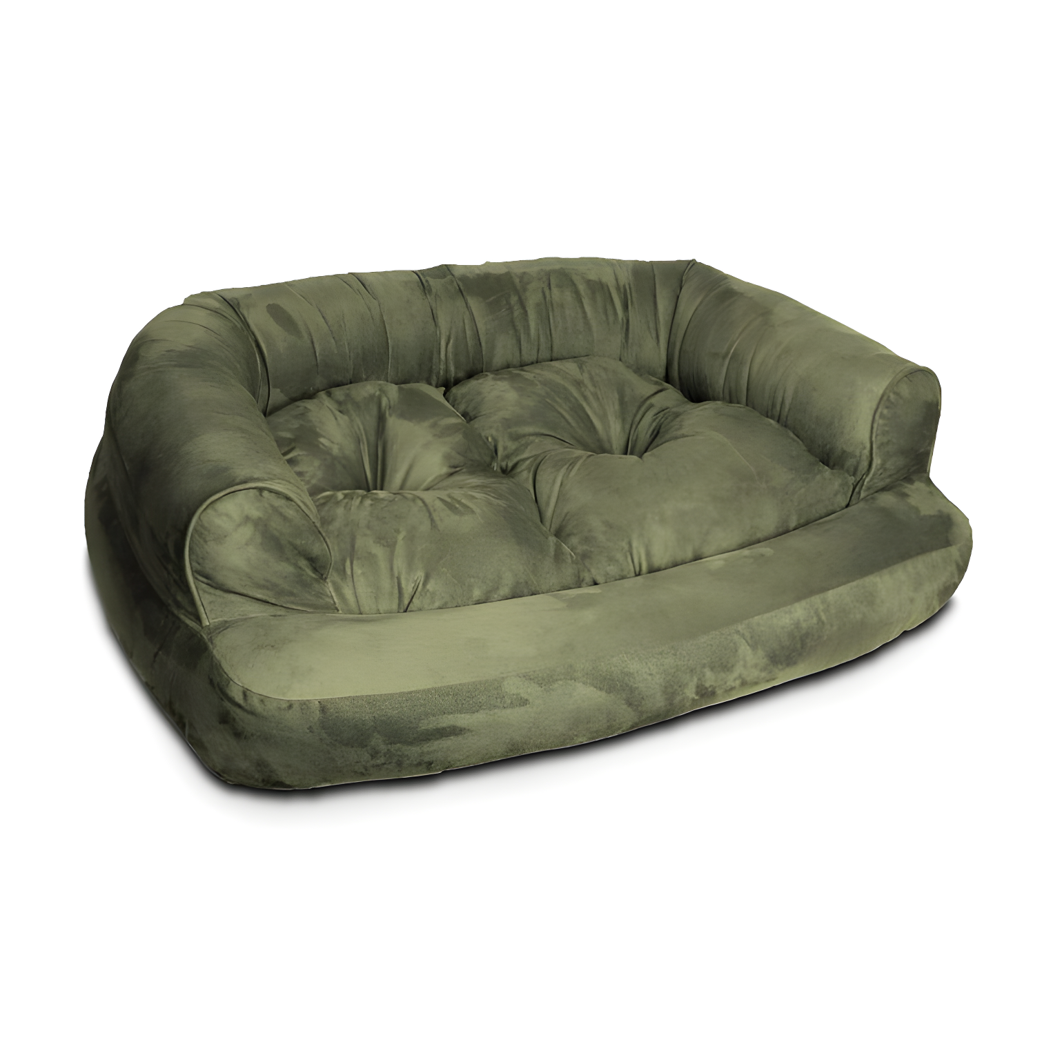 Snoozer Luxury Microsuede Overstuffed Bolster Dog Sofa