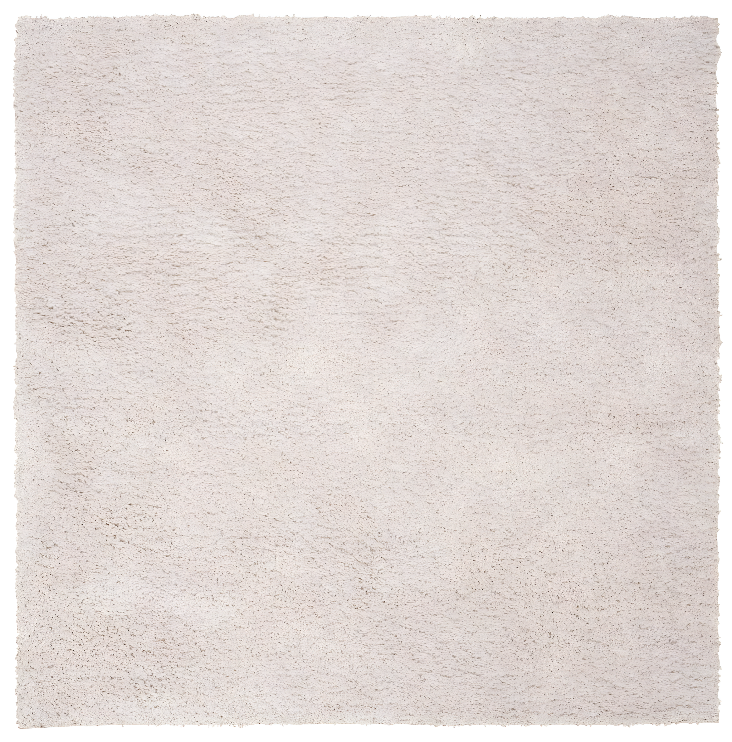 SAFAVIEH August Carlene Solid Plush Shag Area Rug, Beige, 11' x 11' Square