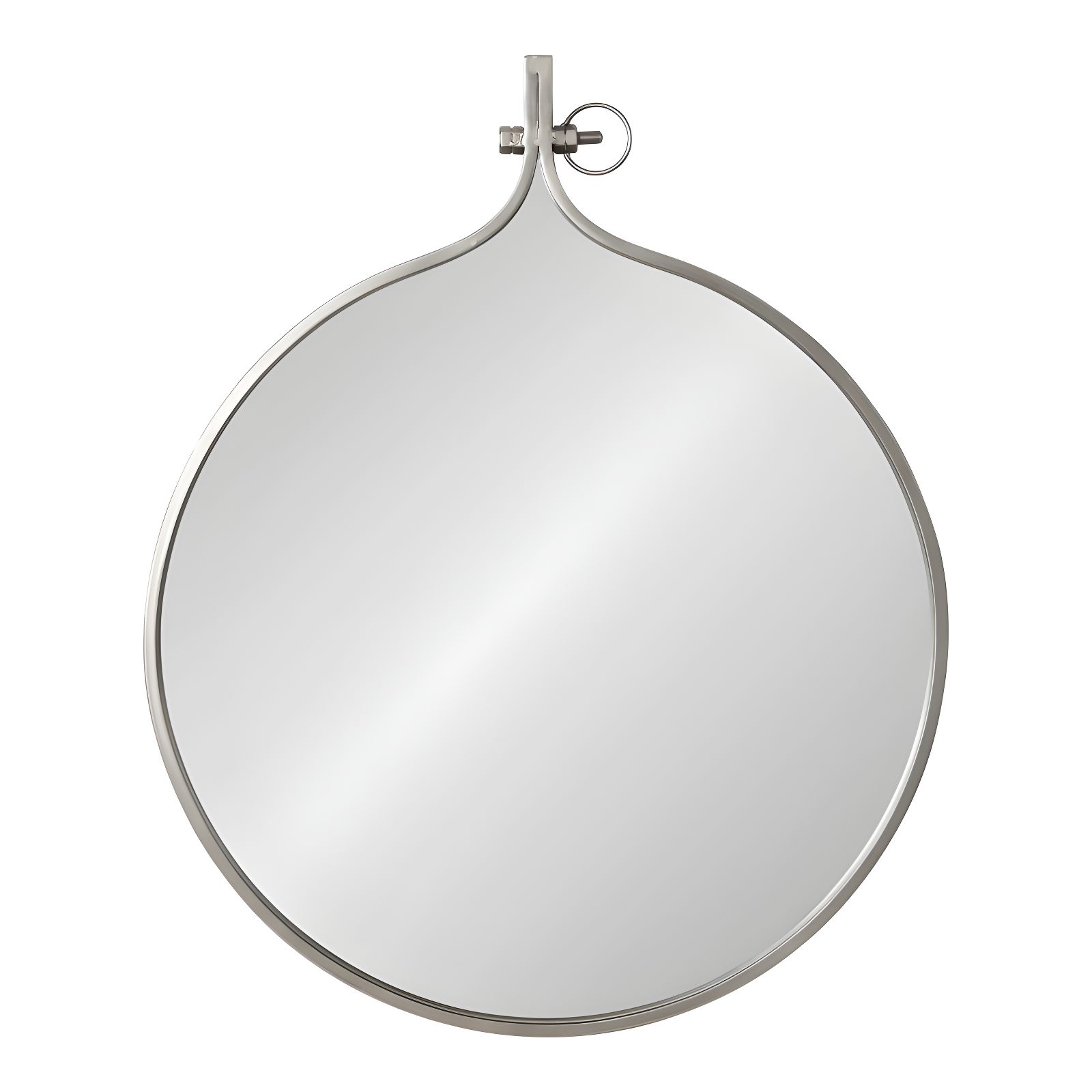 30" x 37" Yitro Metal Framed Wall Mirror Gray - Kate & Laurel All Things Decor