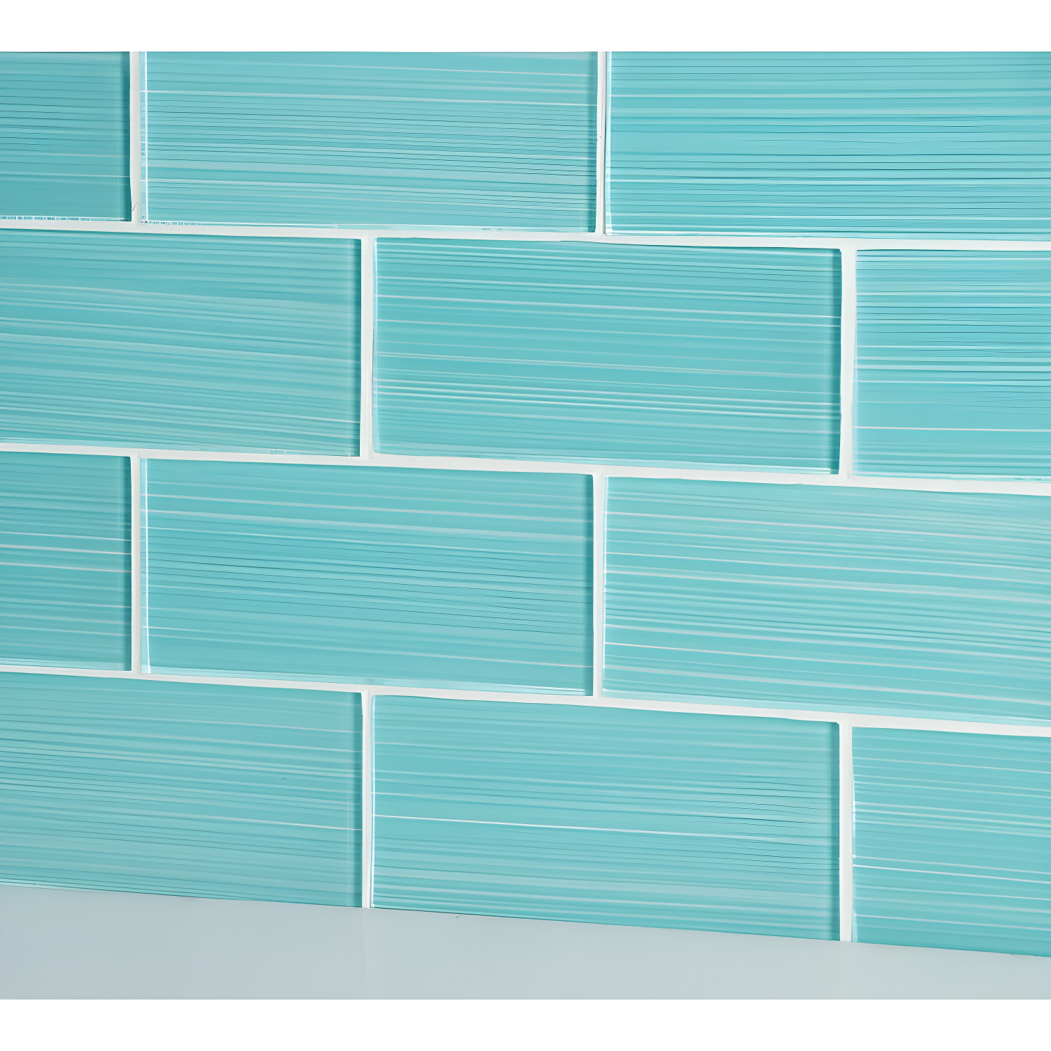 Hand Painted Series 3'' W x 6'' L Glass Peel and Stick Subway Tile