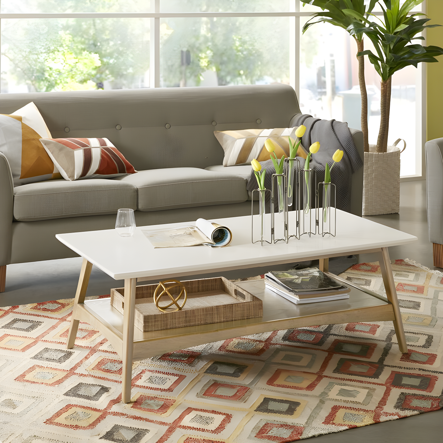 Parker 4 Legs Coffee Table with Storage