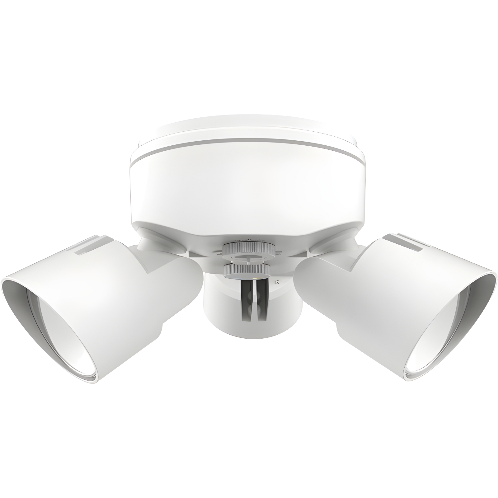 Lithonia Lighting 2 - Head Hardwired Dusk to Dawn Outdoor Security Flood Light with Motion Sensor
