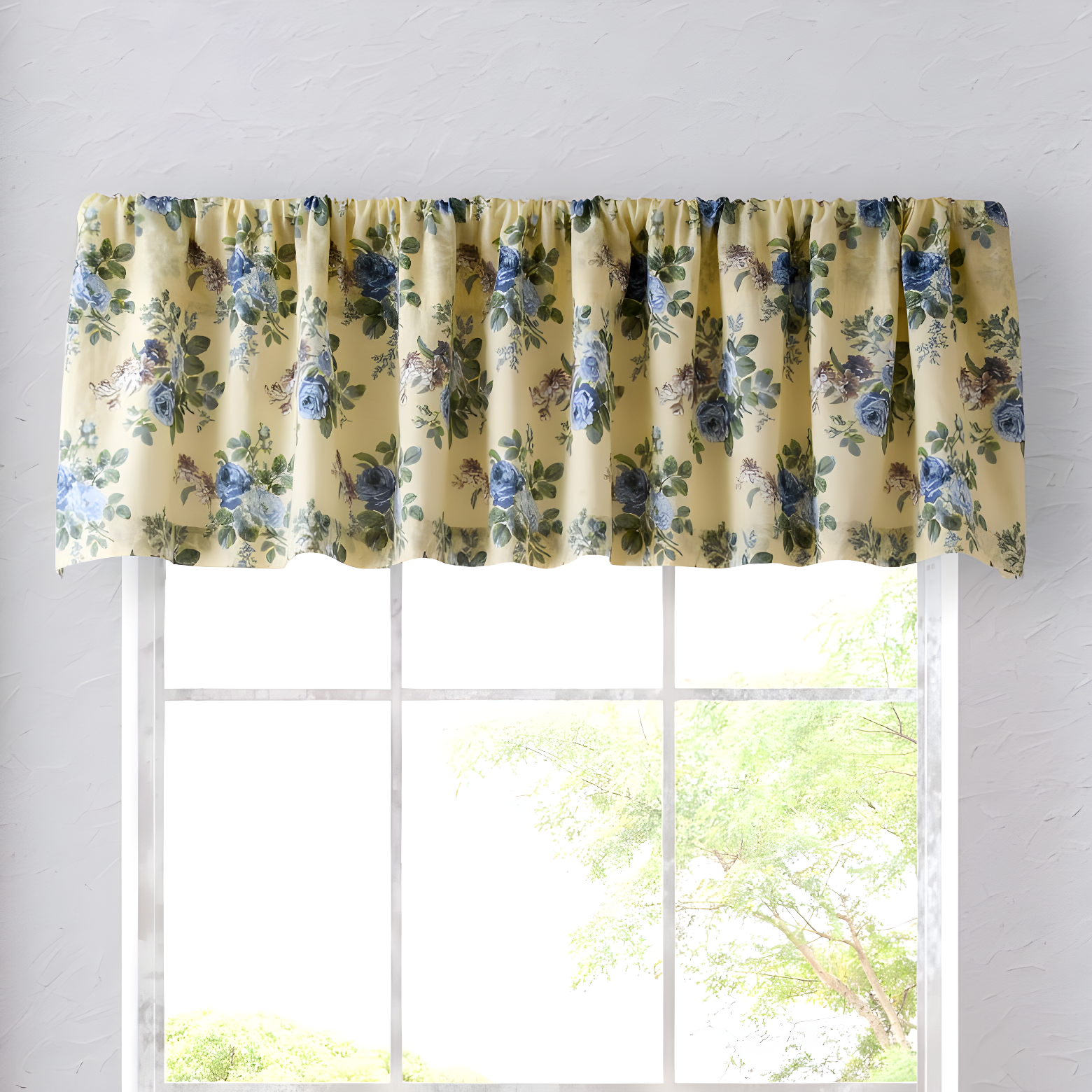 Linley Pastel Yellow 86" Window Valance