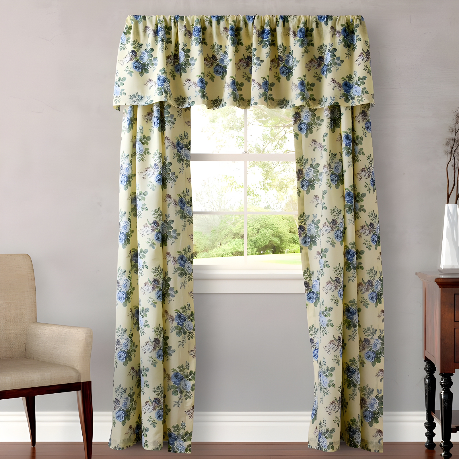 Linley Pastel Yellow 86" Window Valance