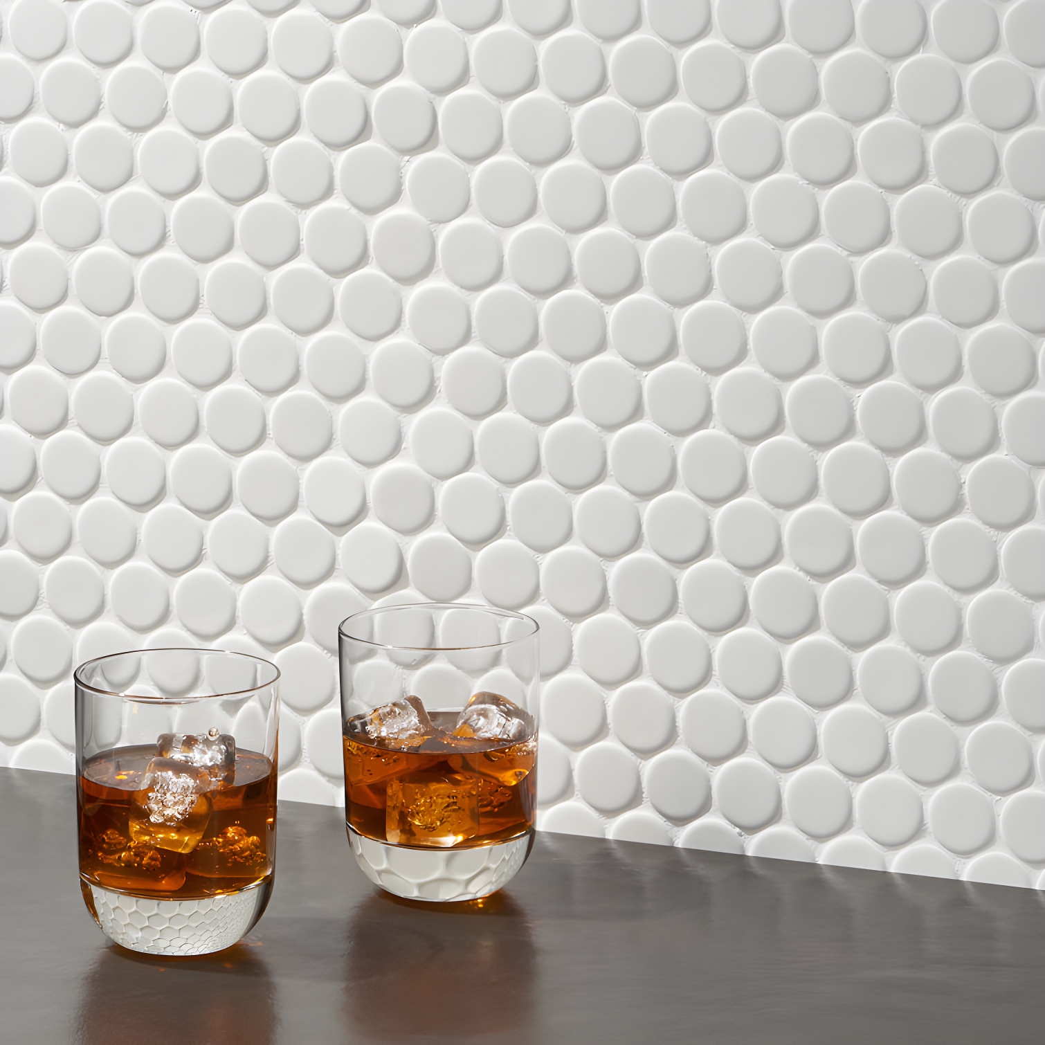 Zen 12.32'' W x 12.99'' L Ceramic Penny Round Mosaic Floor and Wall Tile (1.11 sq. ft./ each)